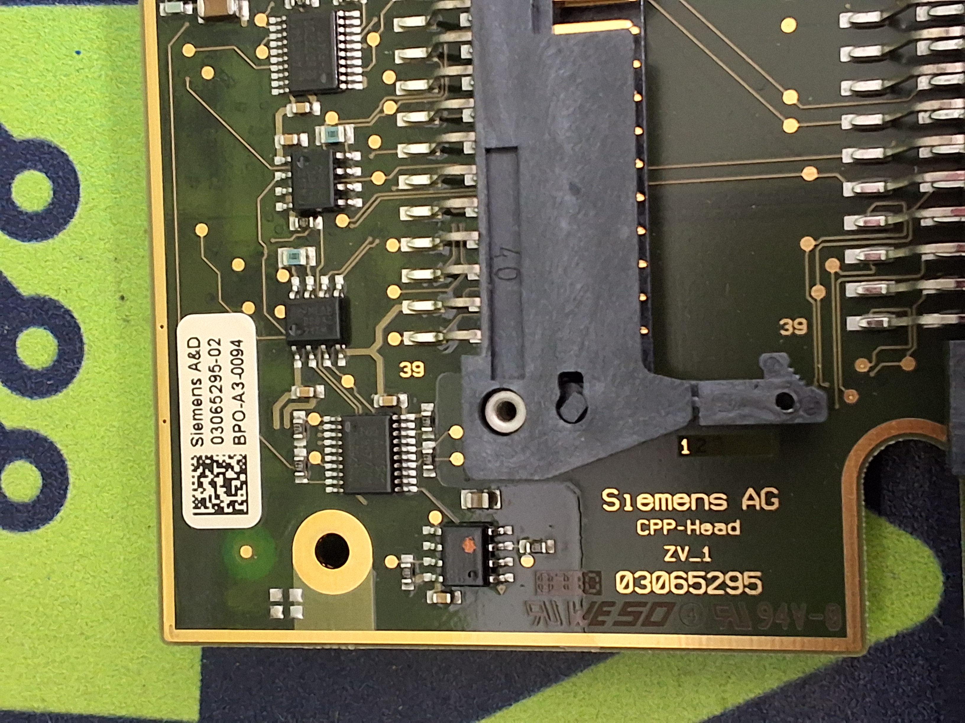 Used SIEMENS 03065295-02 CPP HEAD ADAPTER CIRCUIT BOARD BPO-A3-0094