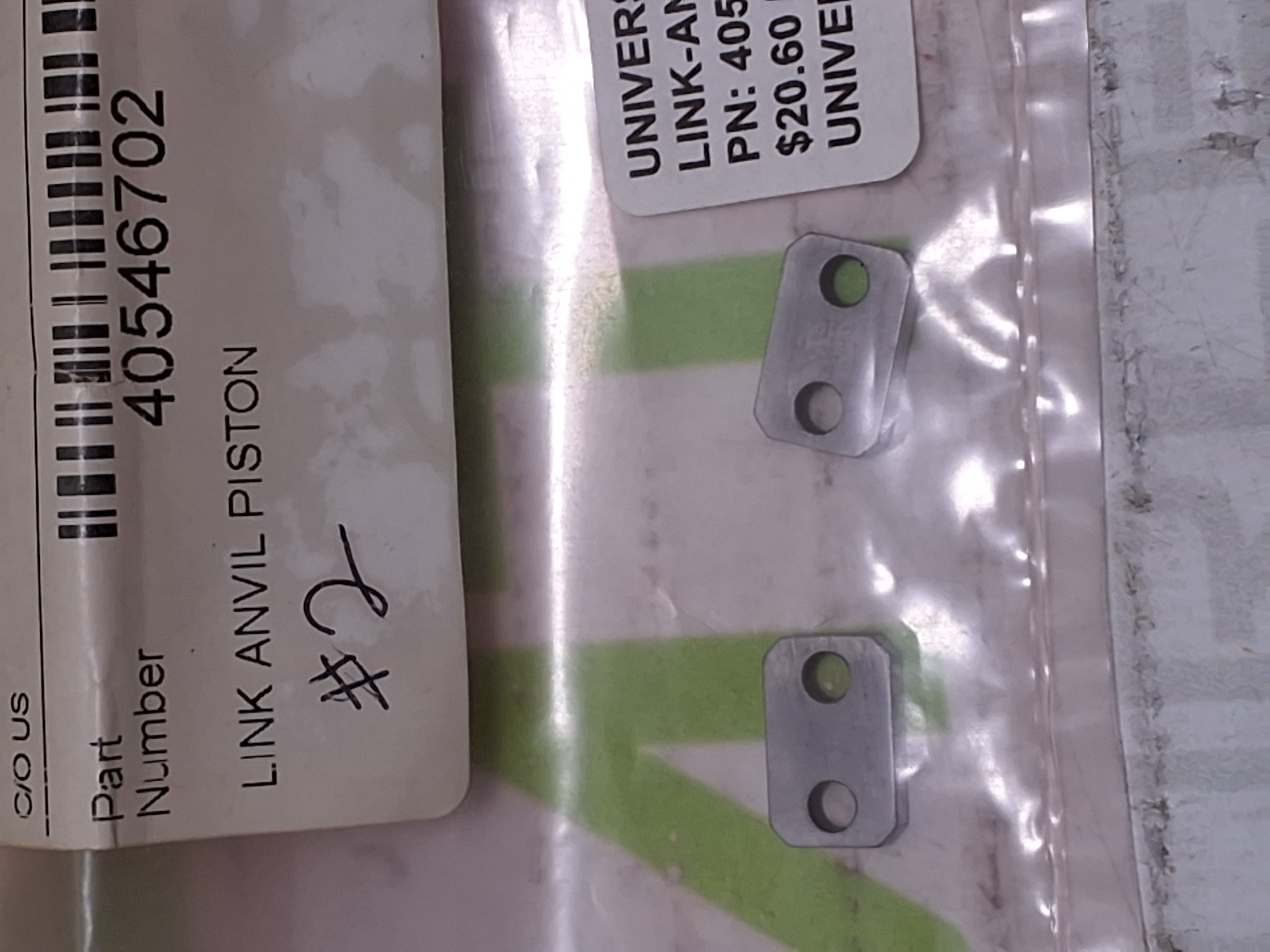 UNIVERSAL INSTRUMENTS 40546702 LINK ANVIL PISTON - BRAND NEW