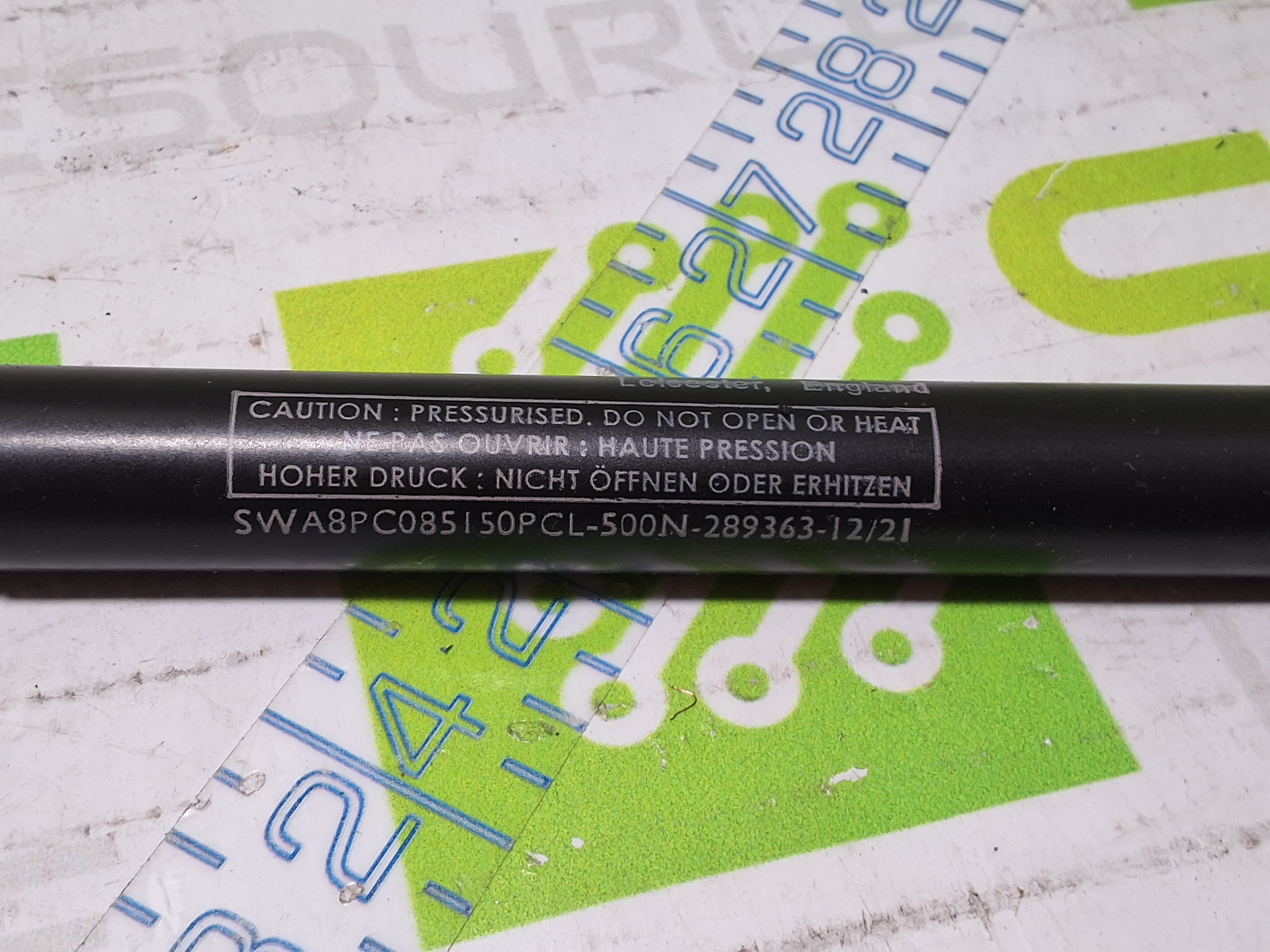 Used CAMLOC SWA8PC085I50PCL-500N-289363-12/21 GAS SPRING 500N