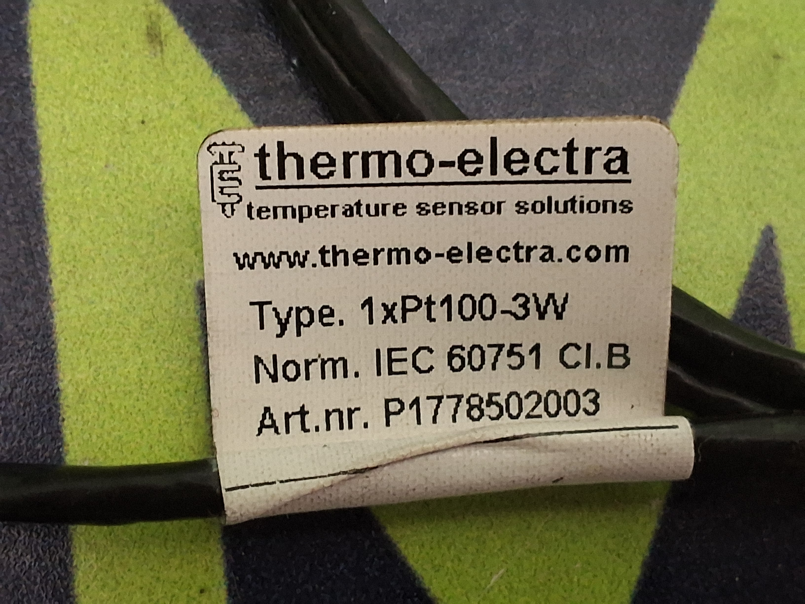 THERMO-ELECTRA SOLTEC427161 - 1xPT100-3W THERMOSTAT PT100 PREHEATER TEMPERATURE SENSOR - BRAND NEW