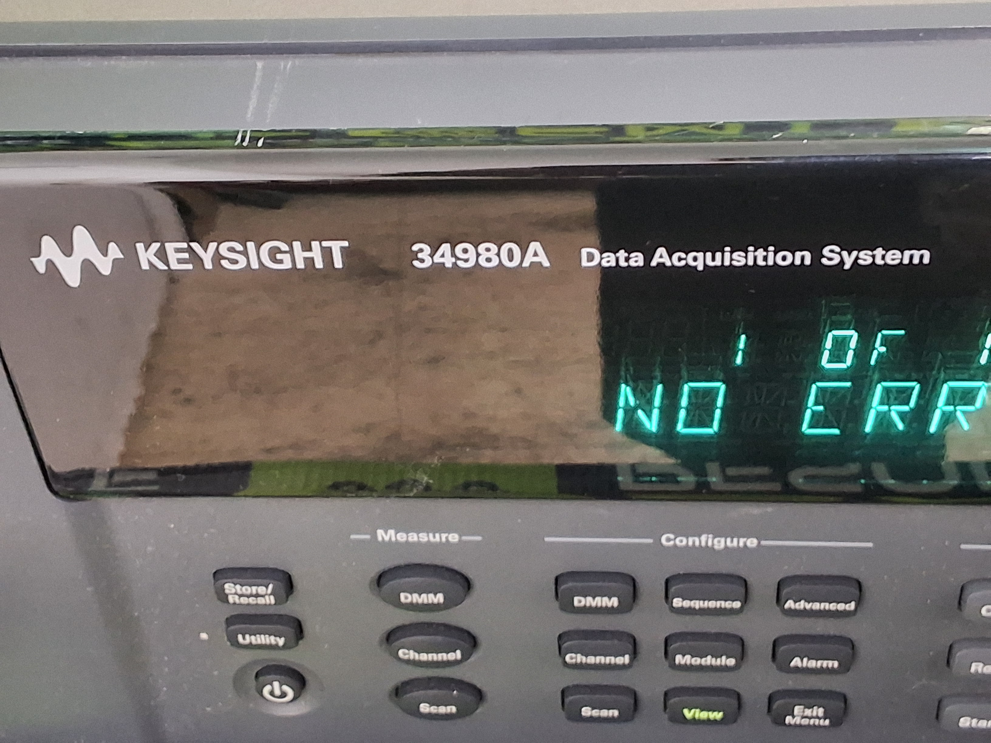 Used AGILENT / KEYSIGHT 34980A MULTIFUNCTION SWITCH / MEASURE DATA ACQUISITION UNIT