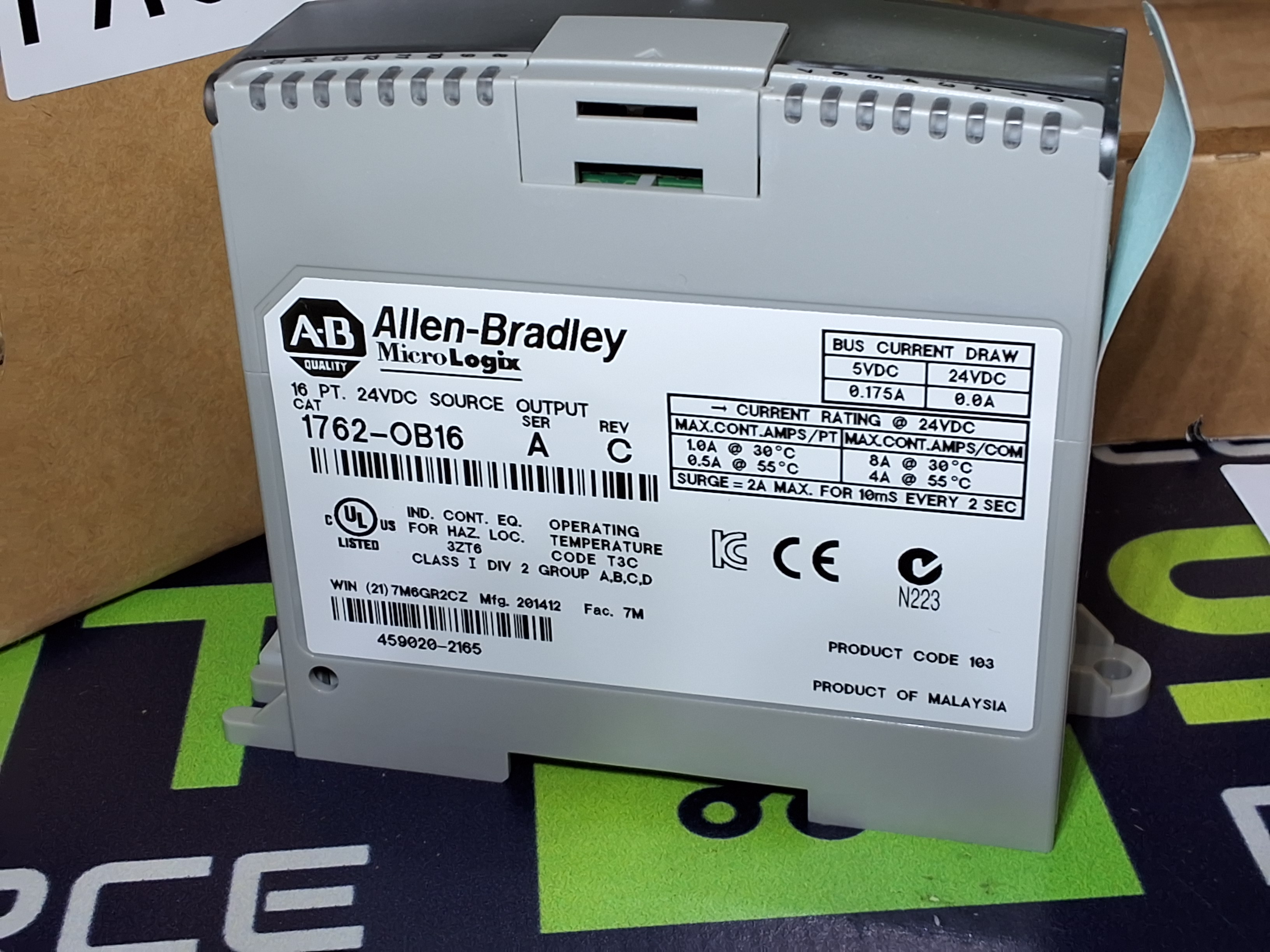 ALLEN-BRADLEY 1762-0B16 MICROLOGIC EXPANSION MODULE - NEW