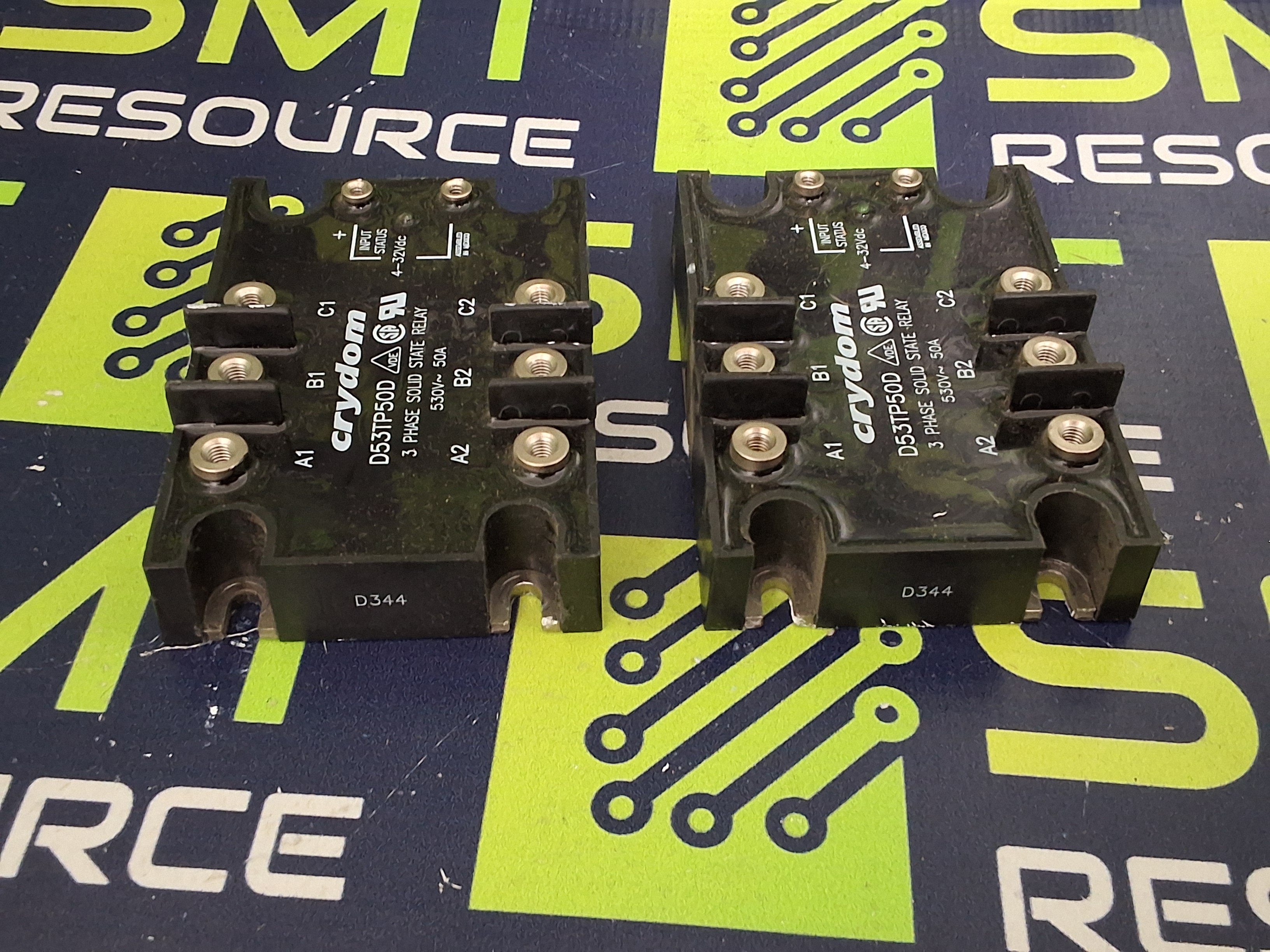 Used CRYDOM D53TP50D SOLID STATE RELAY 3-PHASE 530V 50A