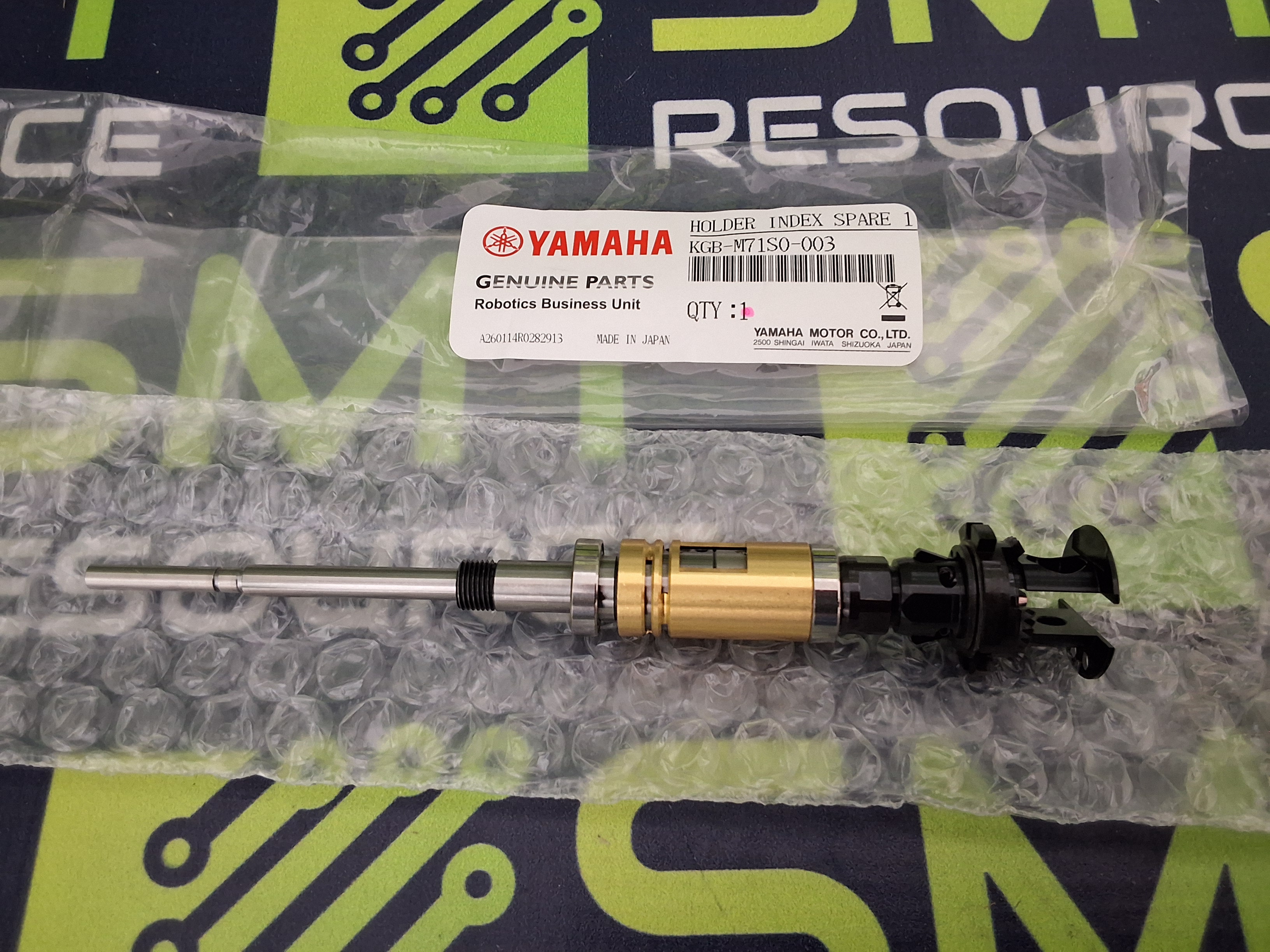 YAHAMA KGB-M71S0-003 HOLDER INDEX SPARE 1 / NOZZLE SHAFT ASSEMBLY - BRAND NEW