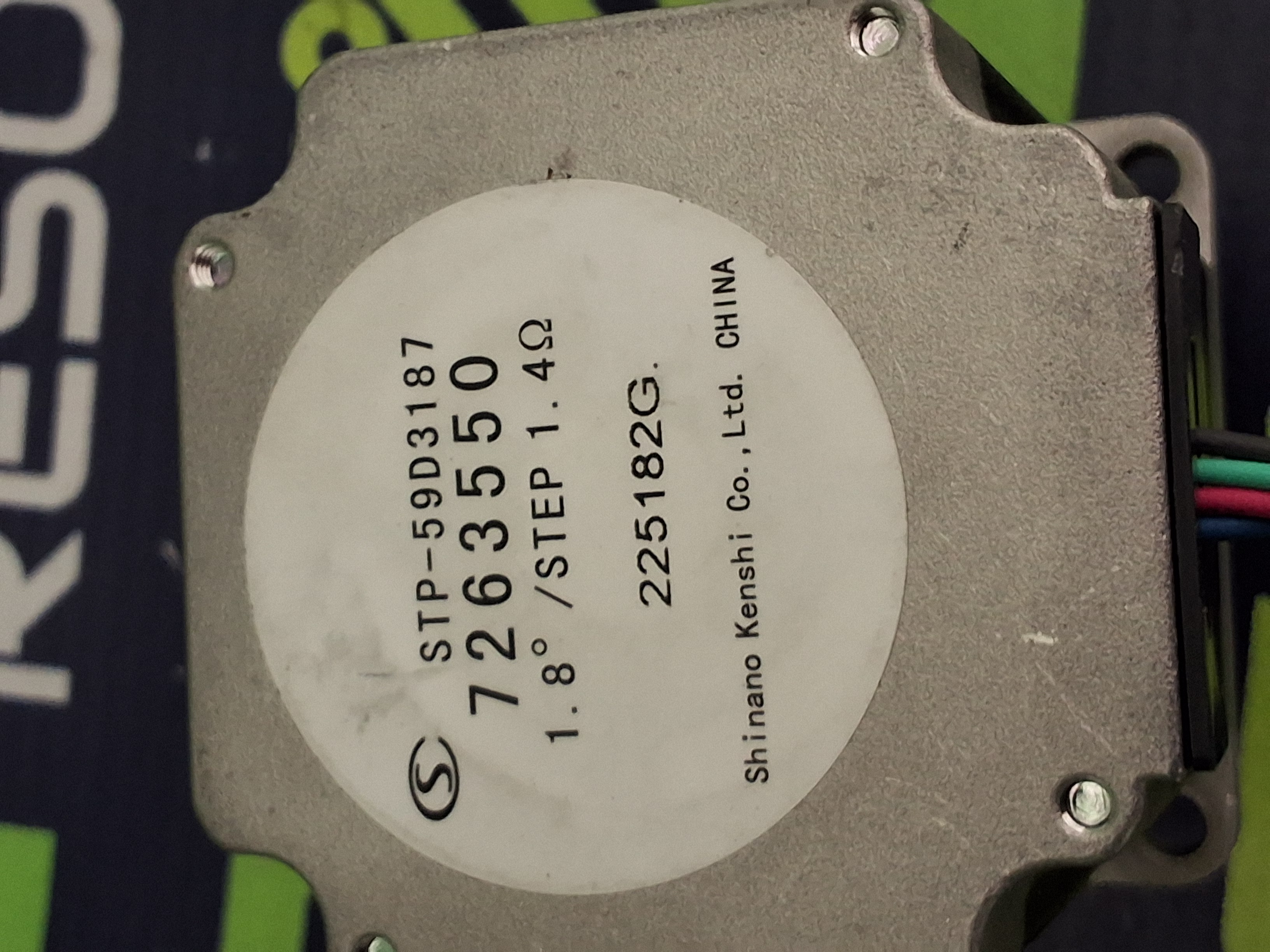 Used SHINANO KENSHI CO. 7263550 STEP MOTOR STP-59D3187 225182G 