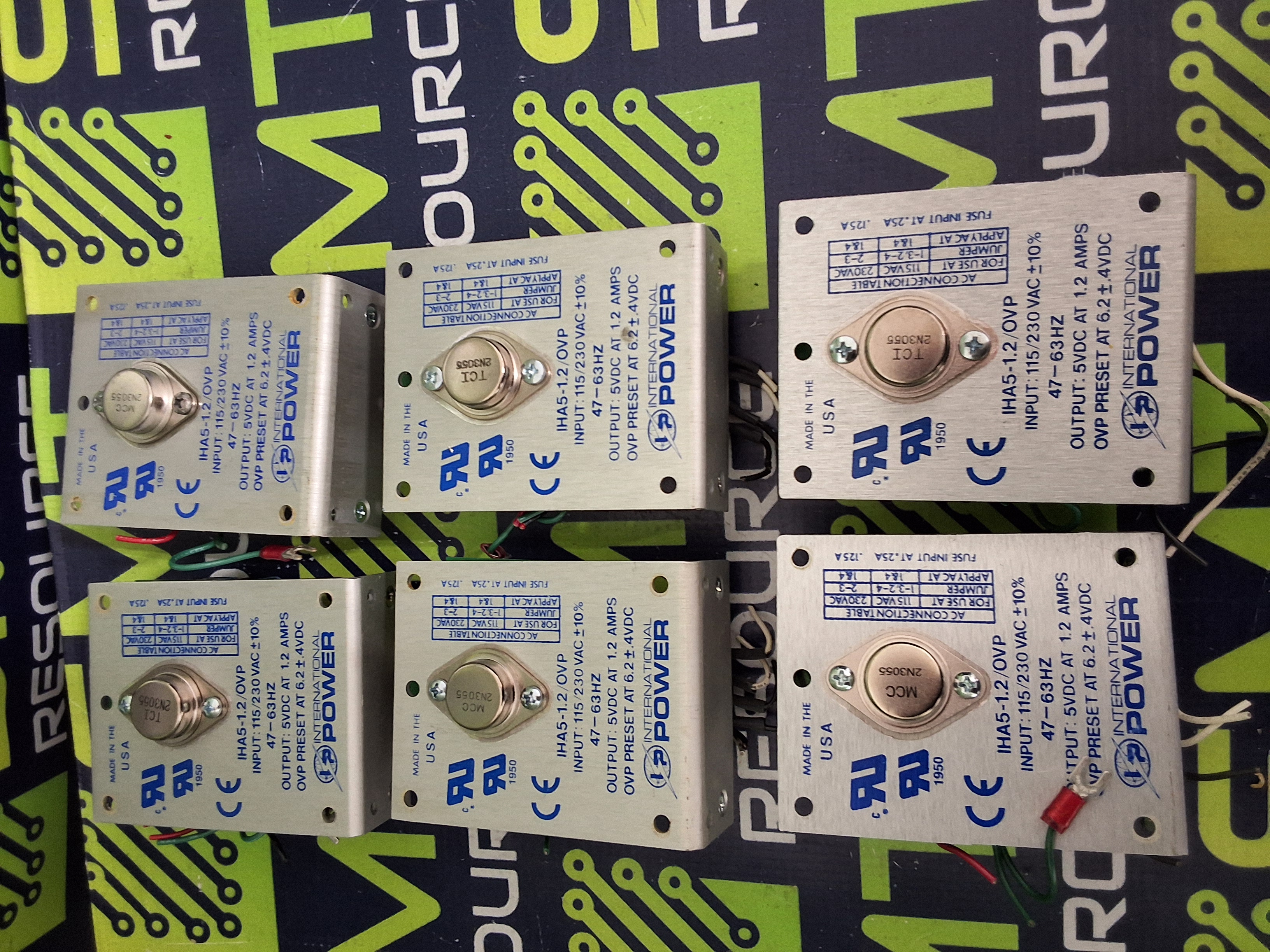 Used INTERNATIONAL POWER IHA5-1.2/OVP POWER SUPPLY 115/230VAC 5VDC 1.2A