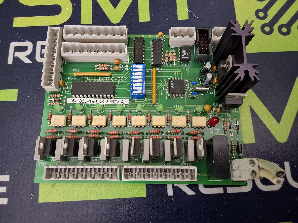 Used SPEEDLINE ELECTROVERT 6-1860-190-03-2 CONTROL BOARD