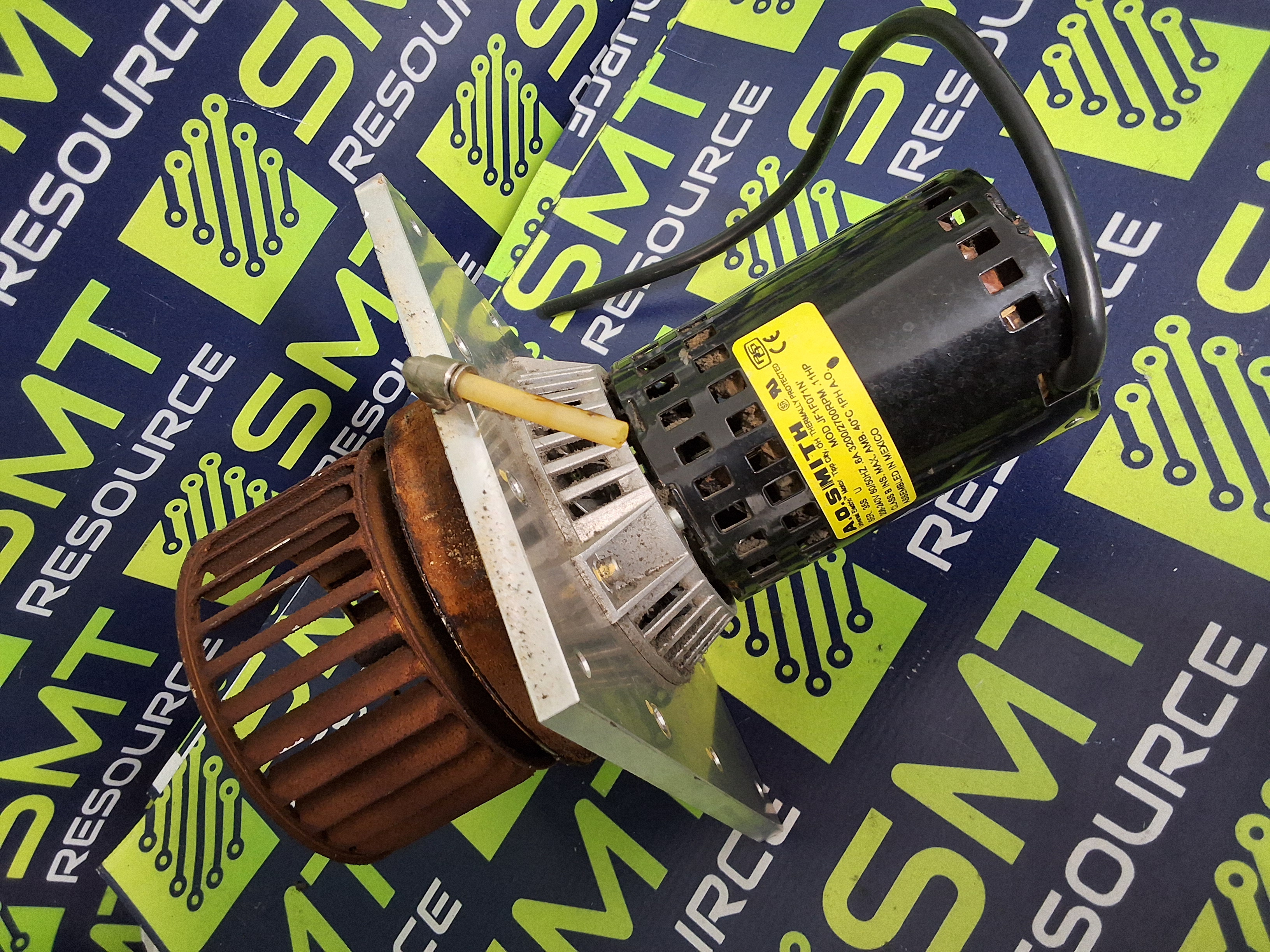 Used A.O. SMITH JF1F071N CONVECTION BLOWER DRIVE MOTOR & CAGE FAN
