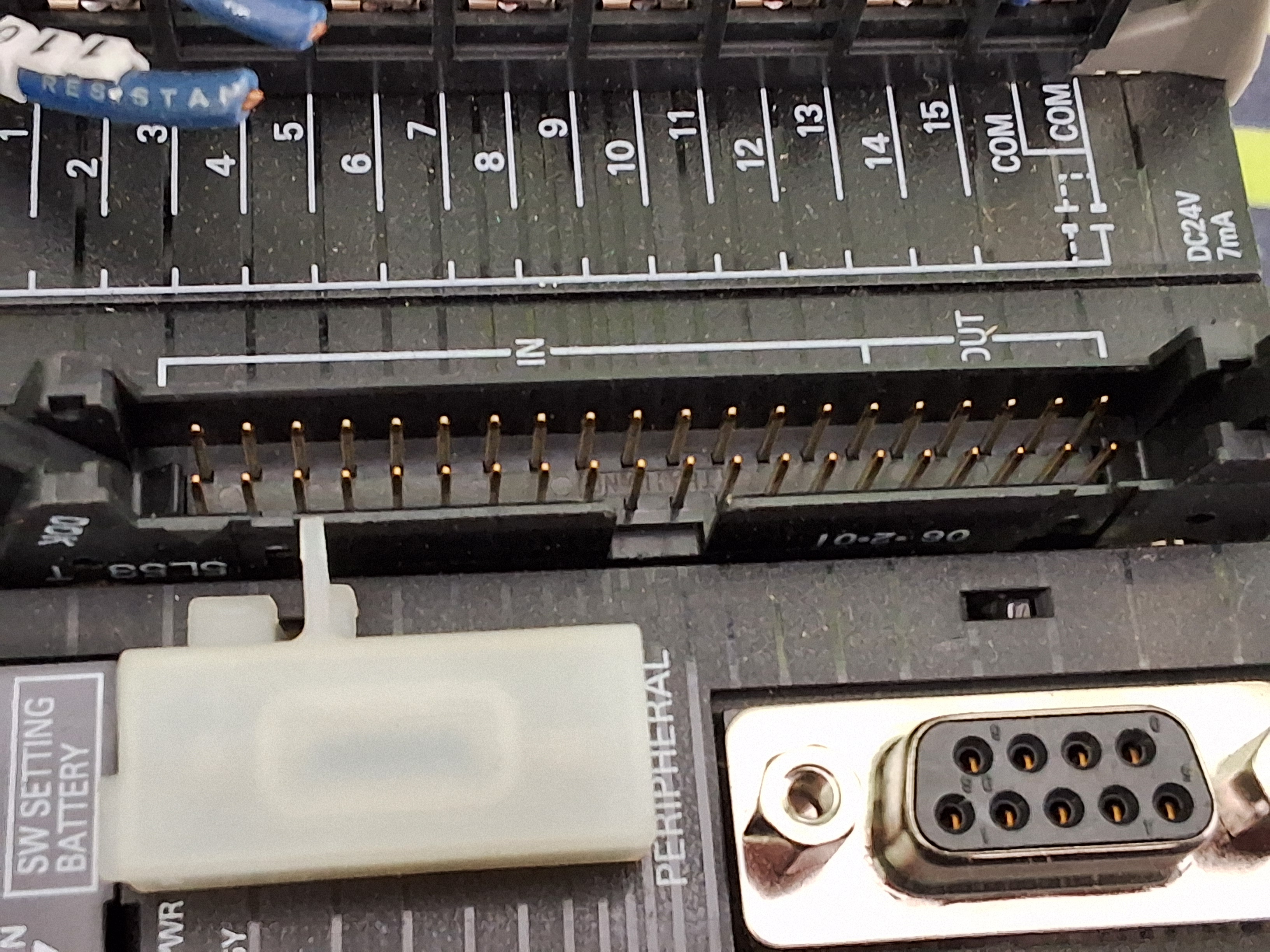 Used OMRON SYSMAC CJ1M CPU22 PLC WITH OMRON CJ1W-PA202 POWER SUPPLY