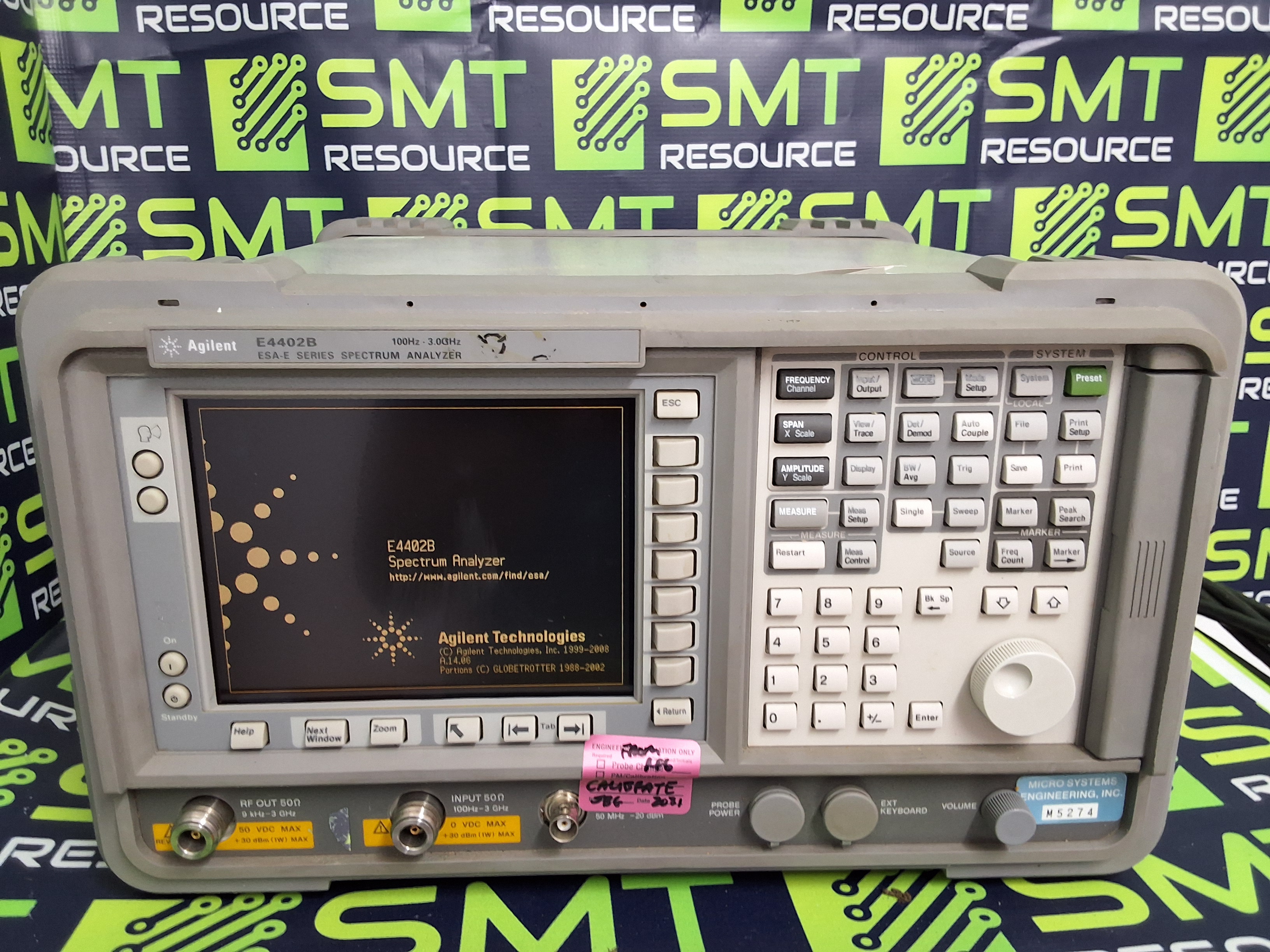 Used AGILENT E4402B ESA-E SERIES SPECTRUM ANALYZER 100Hz - 3.0GHz - MADE IN USA