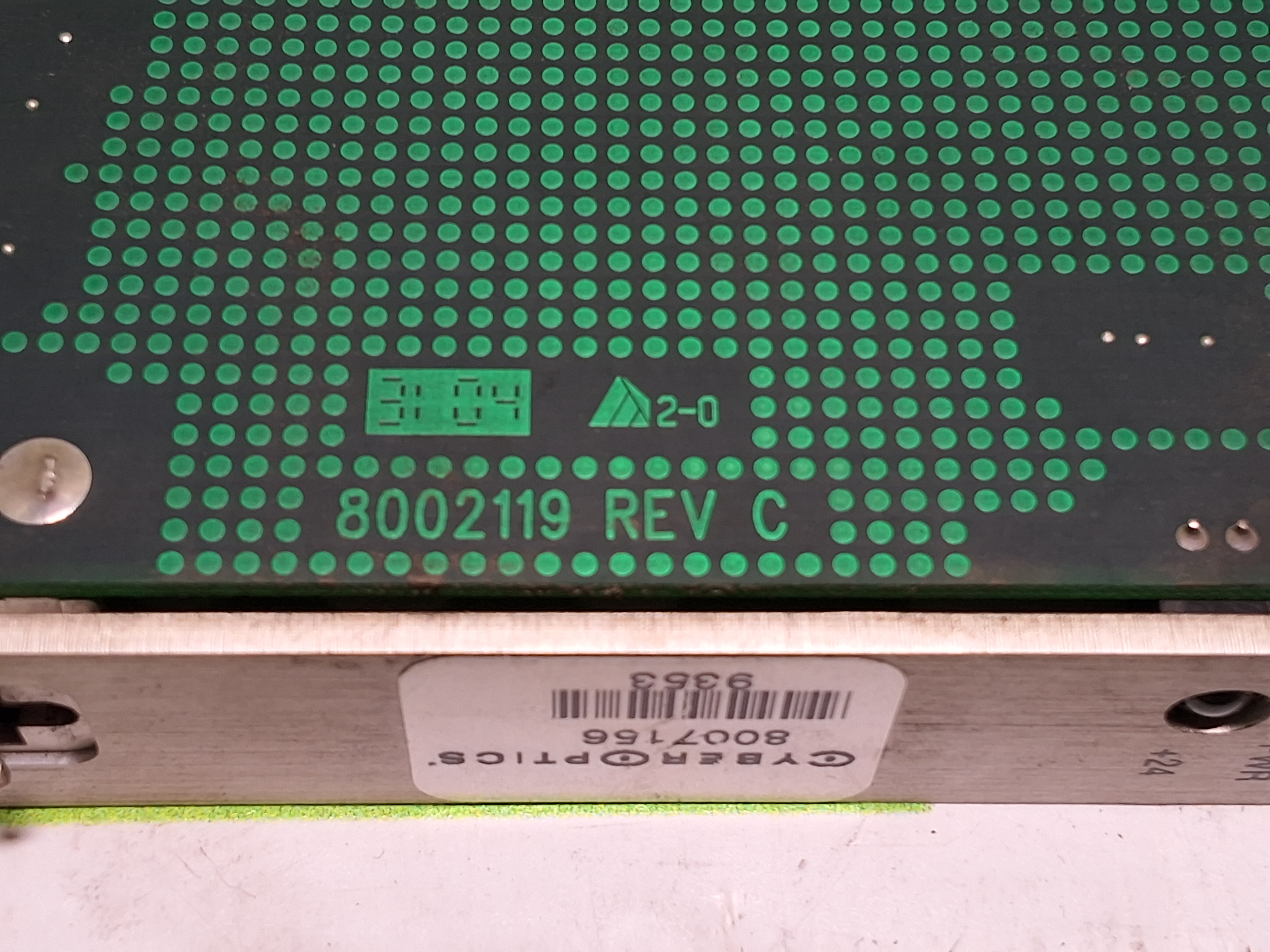 Used CYBEROPTICS 8007156 PWA 800 CIRCUIT BOARD ASSEMBLY 