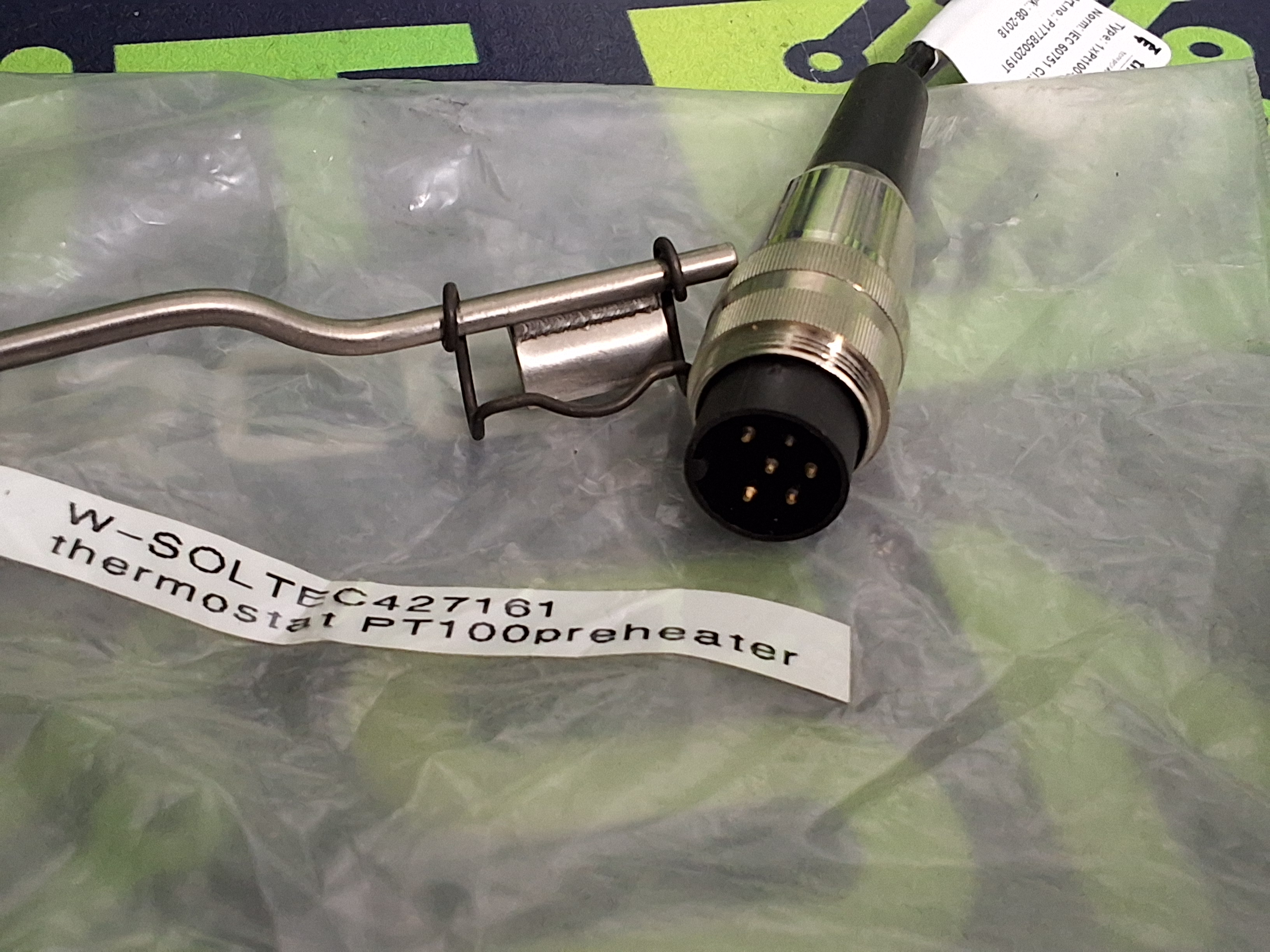 THERMO-ELECTRA SOLTEC427161 THERMOSTAT PT100 PREHEATER TEMPERATURE SENSOR - BRAND NEW
