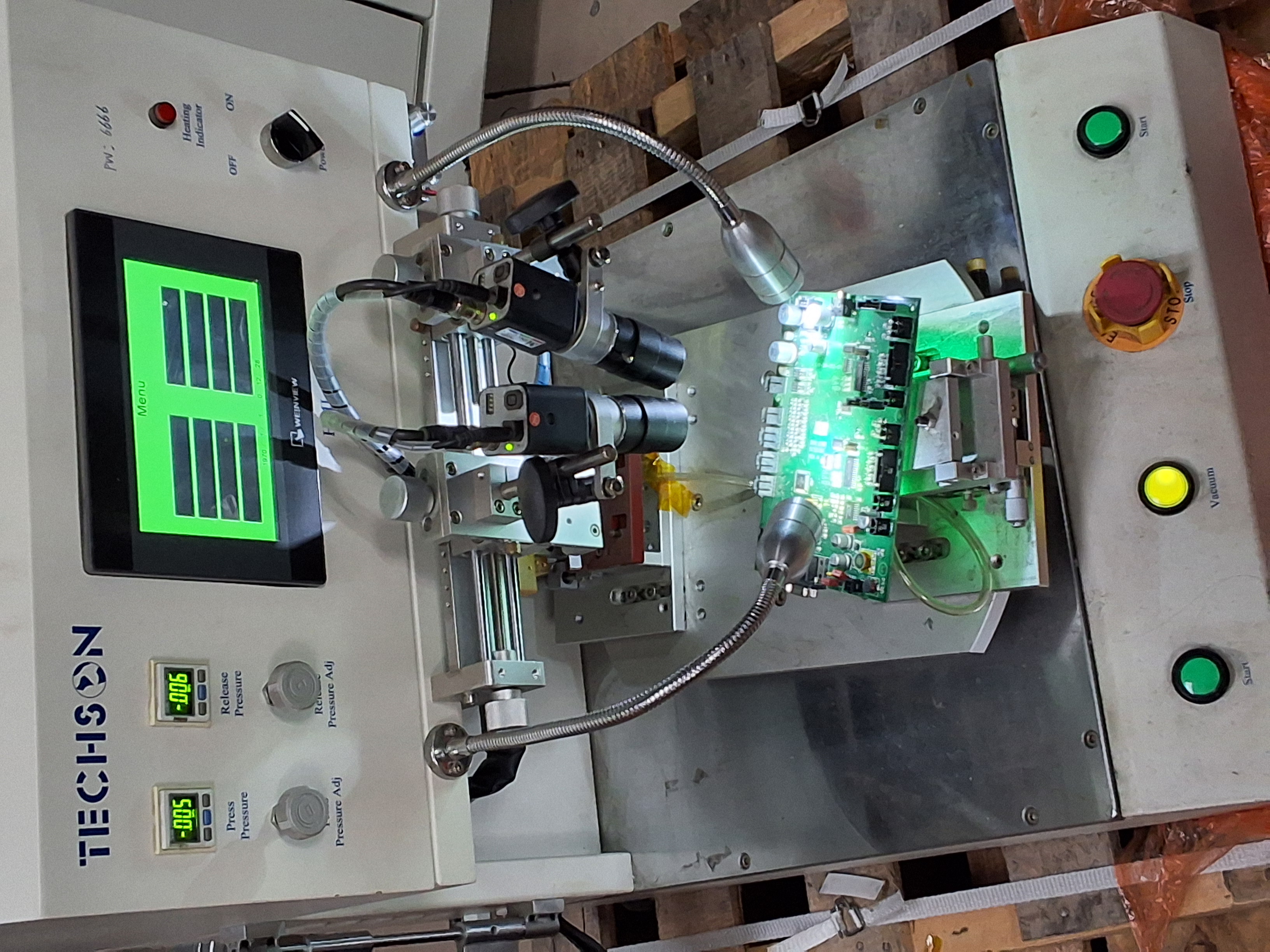 Used TECHSON TECHNOLOGY TS-P64DMU-R-SW BGA REWORK STATION MACHINE