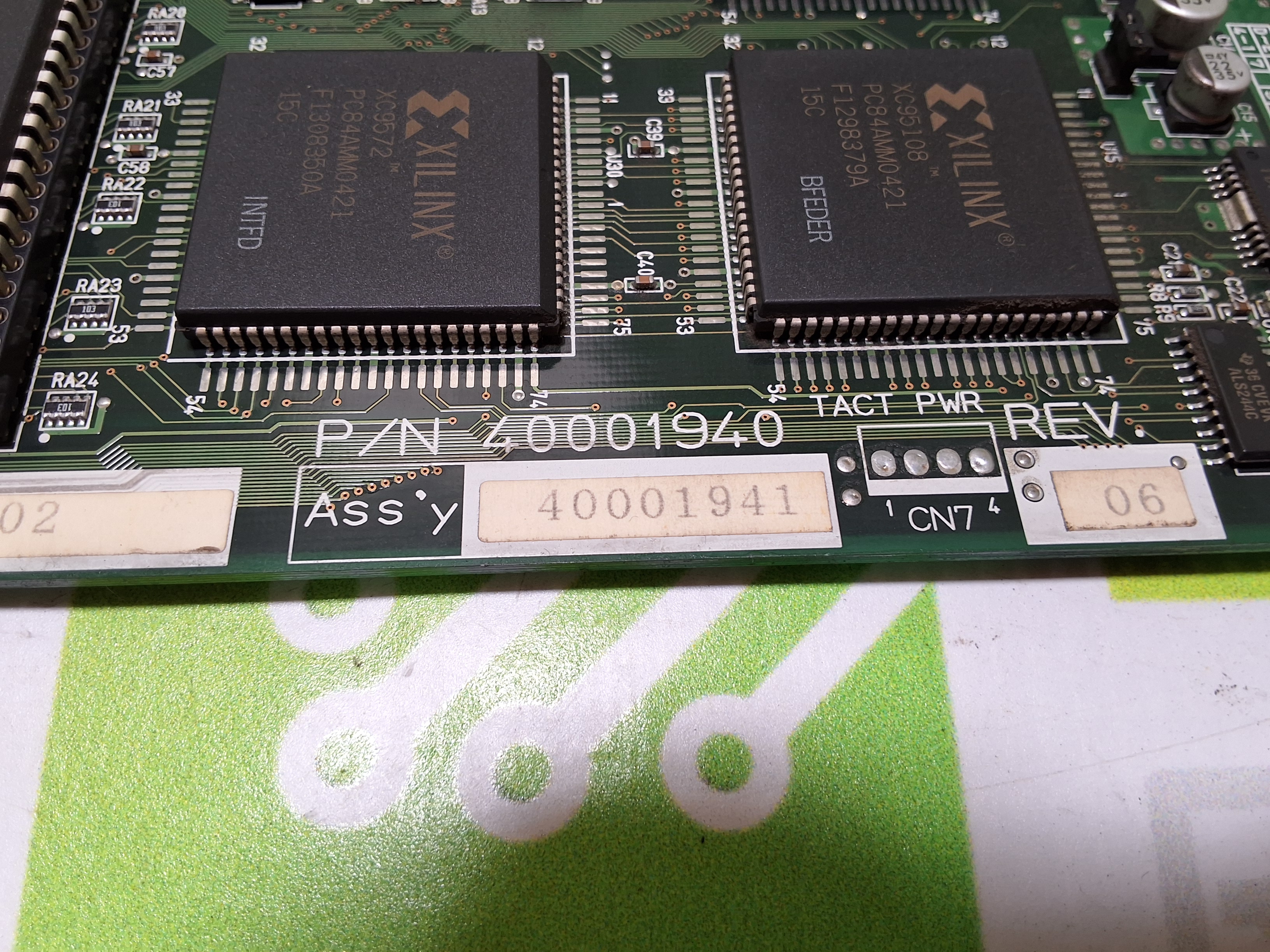 Used JUKI 40001940 40001941 BASE FEEDER PCB