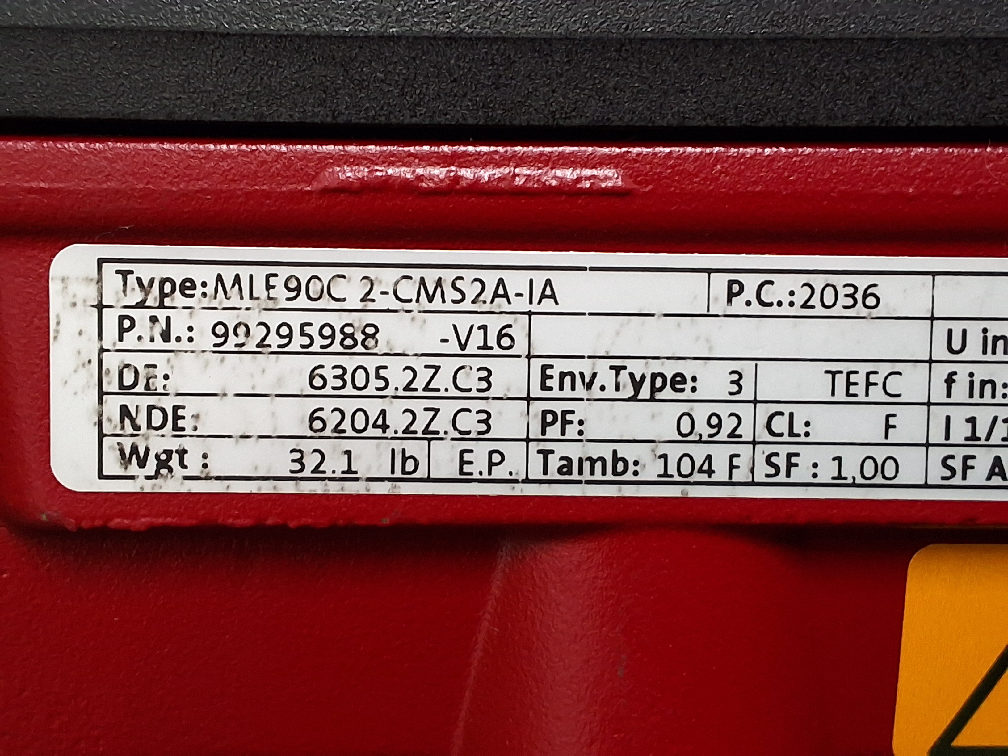 Used GRUNDFOS MLE90C2-CMS2A-IA INTEGRATED VARIABLE-SPEED ELECTRIC MOTOR WITH CENTRIFUGAL PUMP