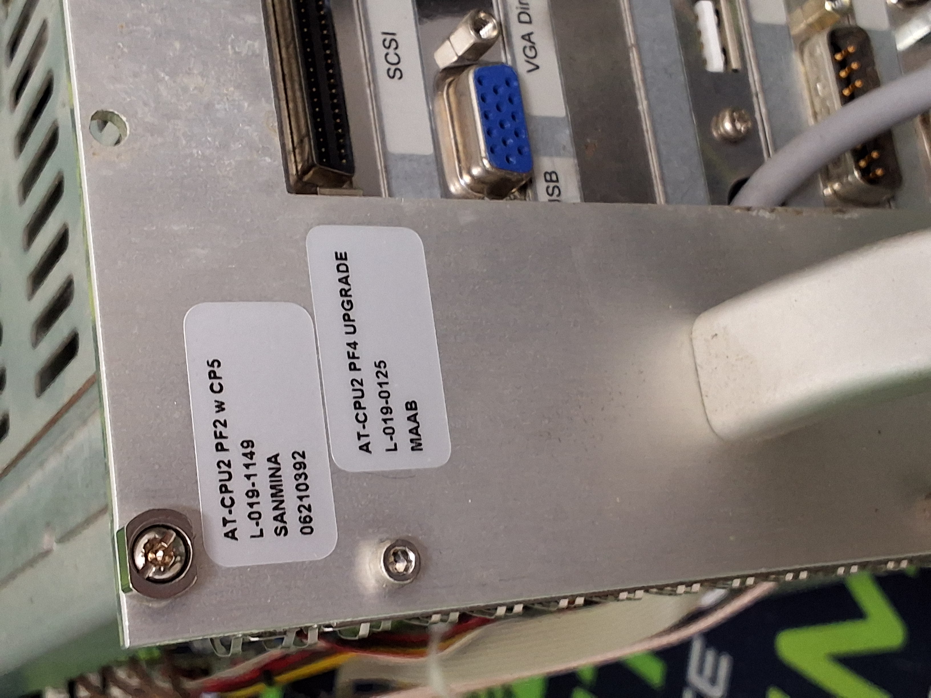 Used MYDATA AT-CPU2 PF4 UPGRADE L-019-0125 MAAB L-019-1149 AT-CPU2 PF2 w CP5 ASSEMBLY