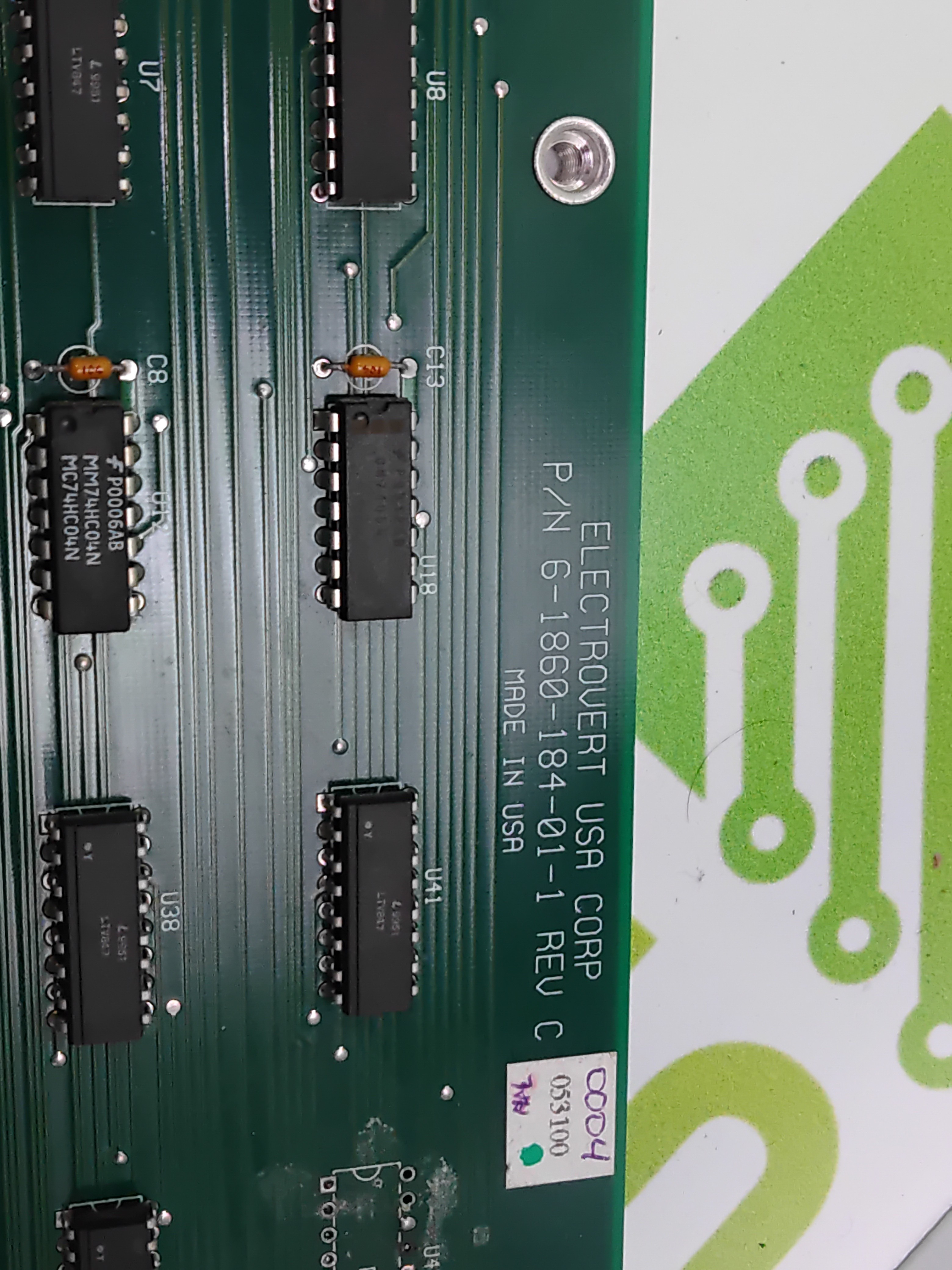 Used ELECTROVERT 6-1860-184-01-1 I/O BOARD