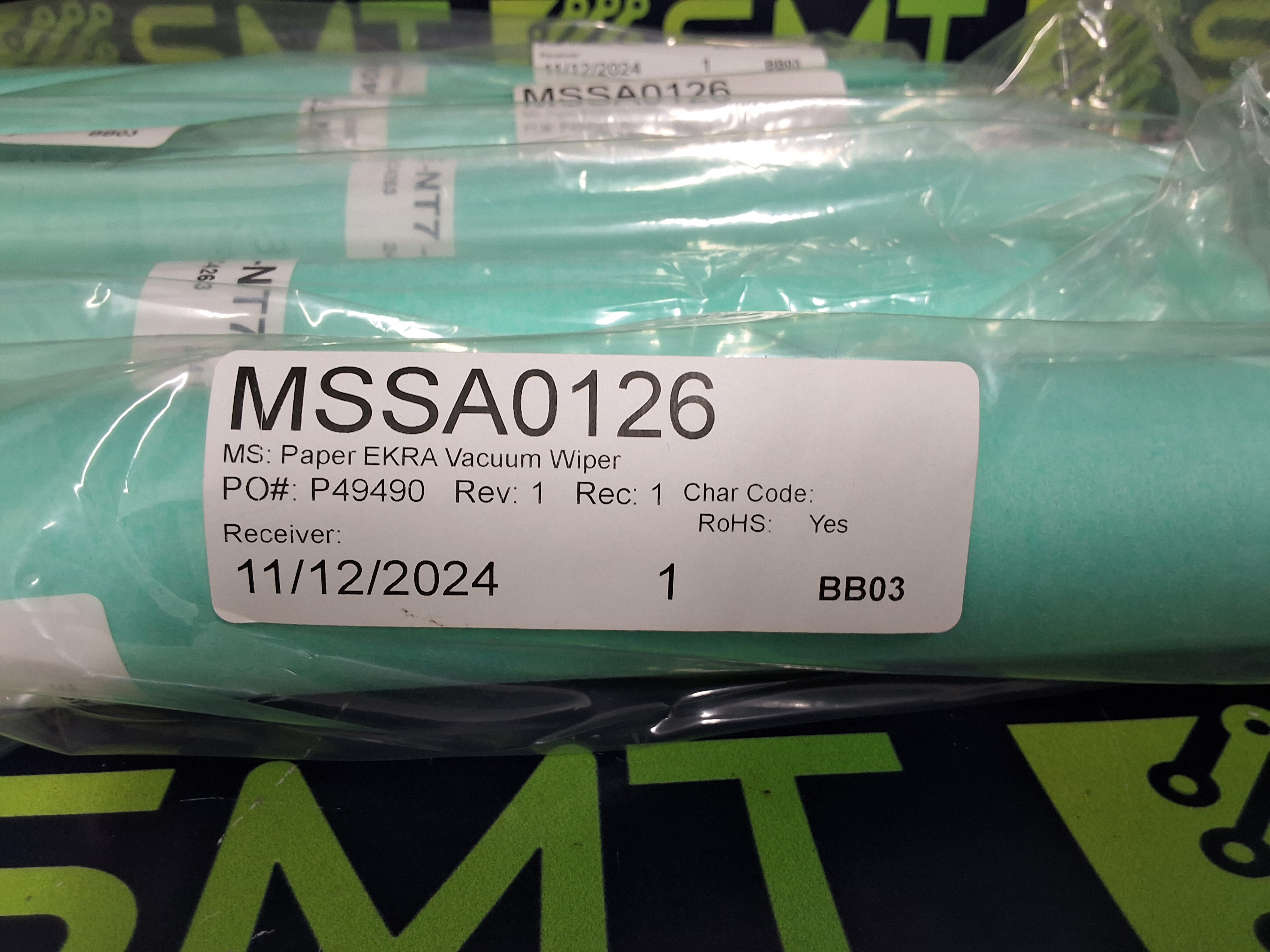 PAPER EKRA VACUUM WIPER E-NT7-400 MSSA0126 - BRAND NEW
