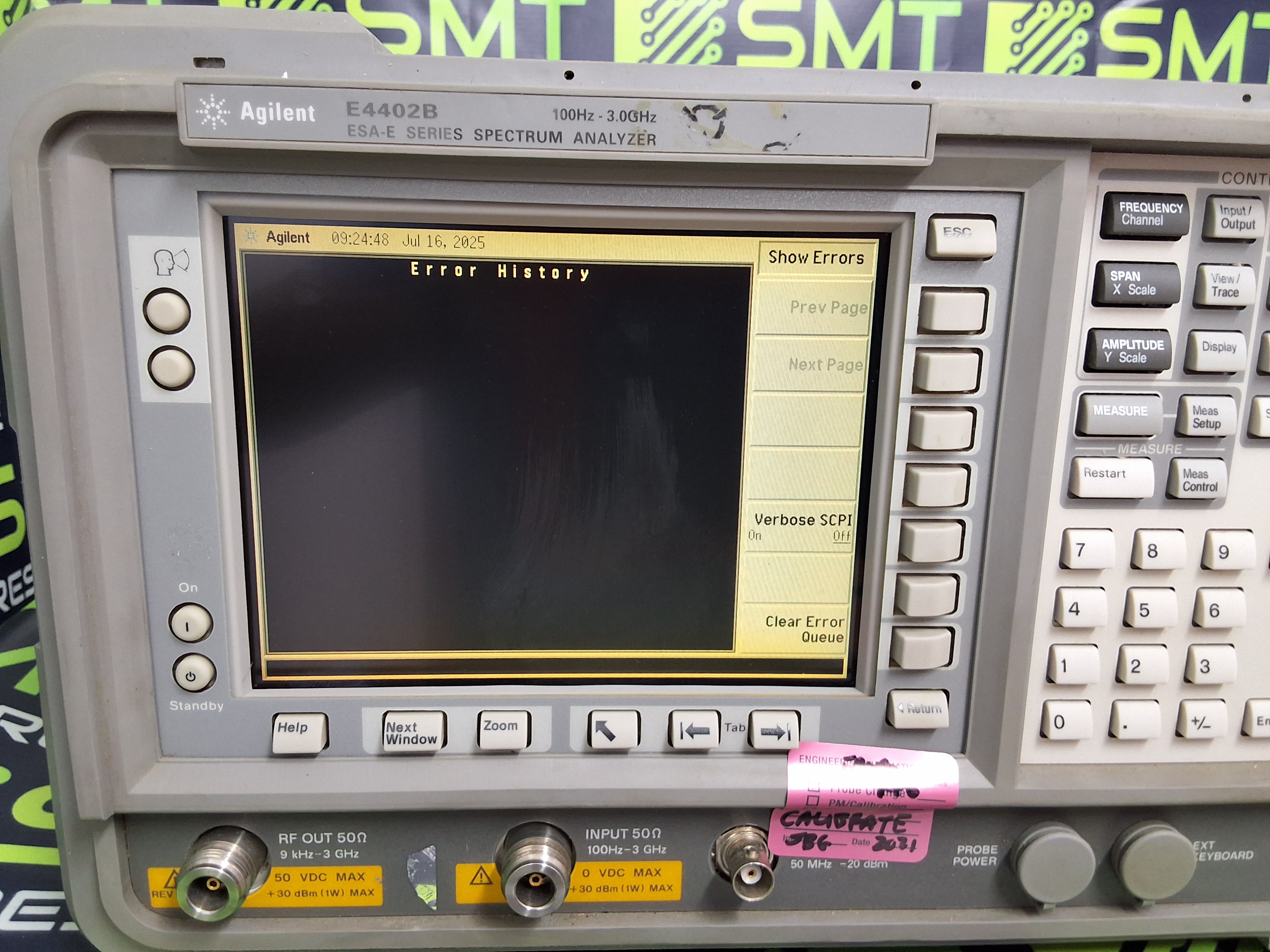 Used AGILENT E4402B ESA-E SERIES SPECTRUM ANALYZER 100Hz - 3.0GHz - MADE IN USA