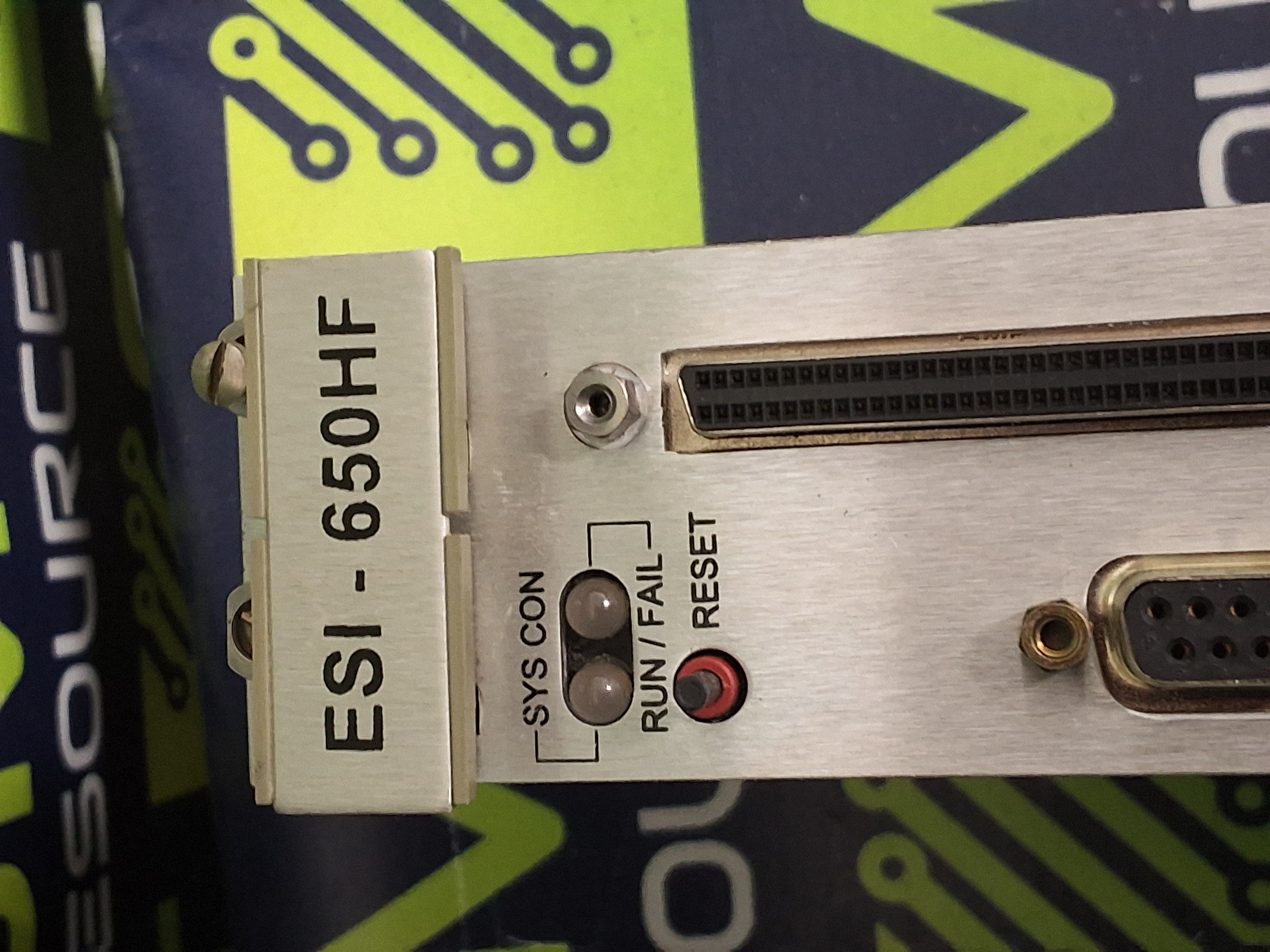 Used UNIVERSAL INSTRUMENTS ESI-650HF PROCESSOR VISION BOARD ESI-MFCC 144648 REV A