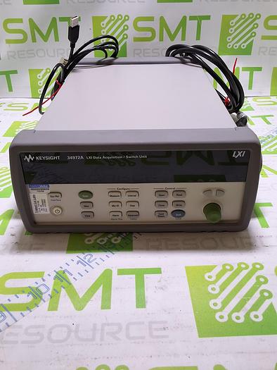 Used KEYSIGHT / AGILENT 34972A LXI DATA ACQUISITION / SWITCH UNIT