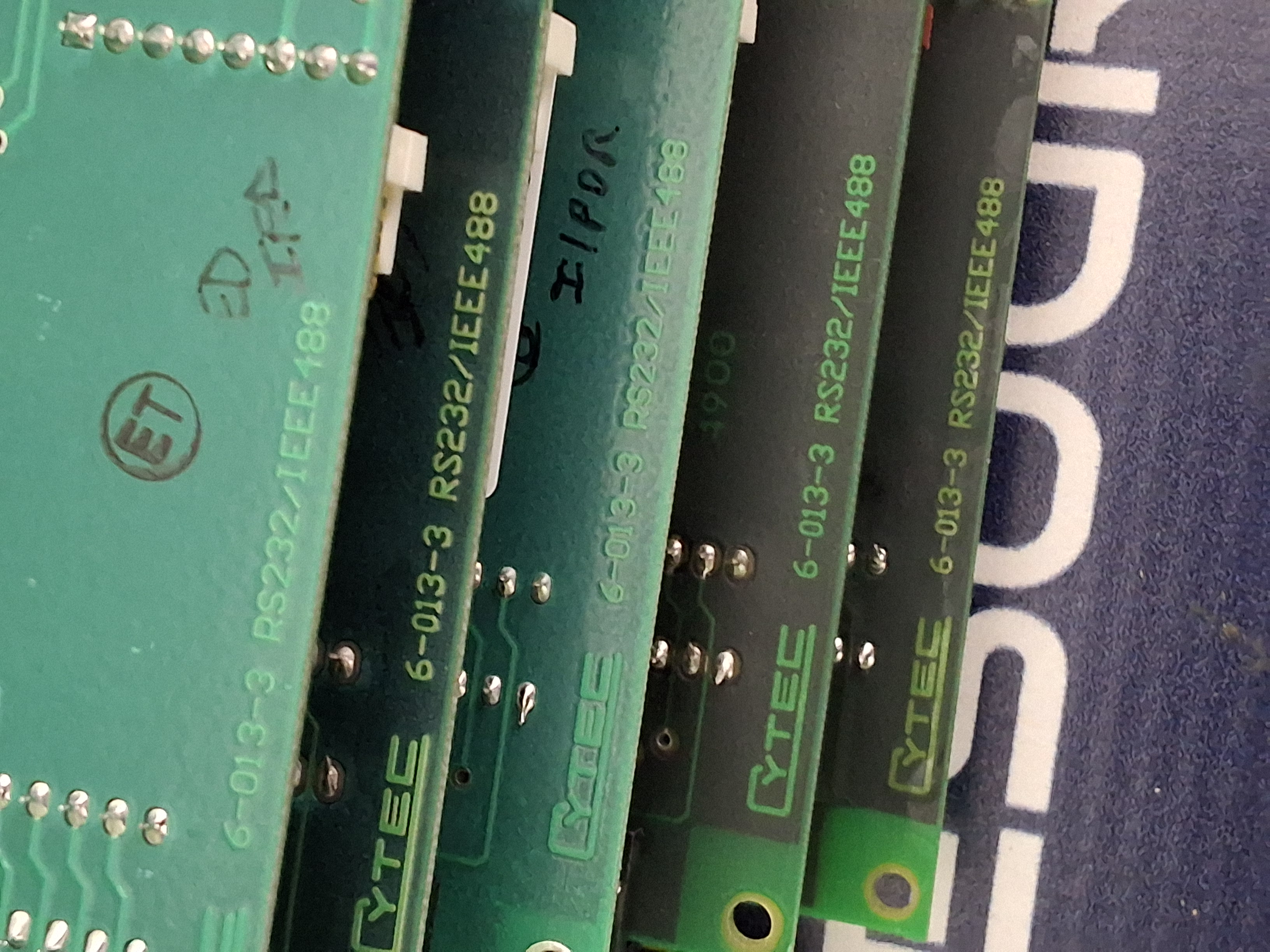 Used CYTEC VIDEO AND RF SWITCHING SYSTEM RS232 / IEEE488 CIRCUIT BOARD