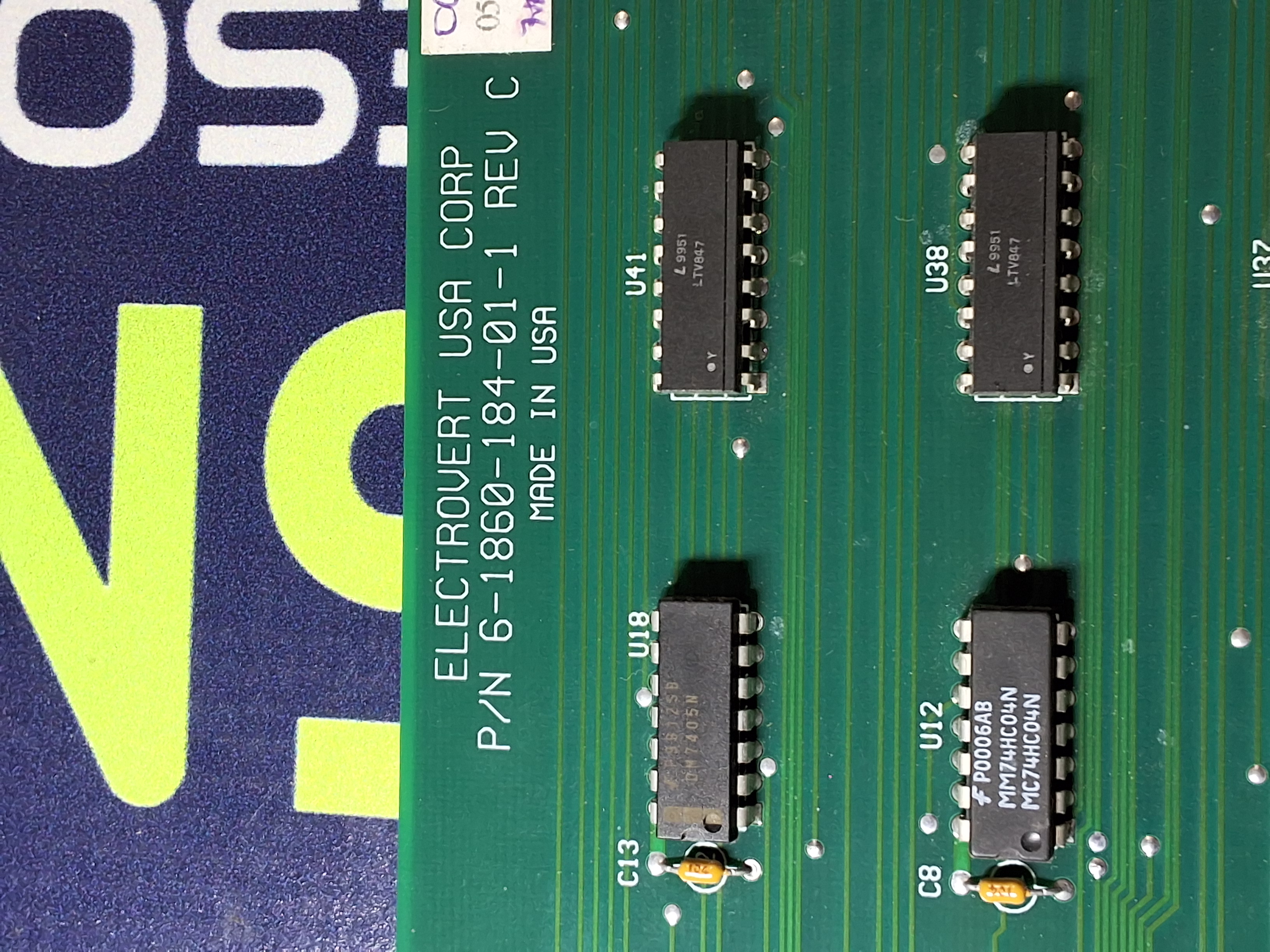 Used ELECTROVERT I/O INTERFACE BOARD