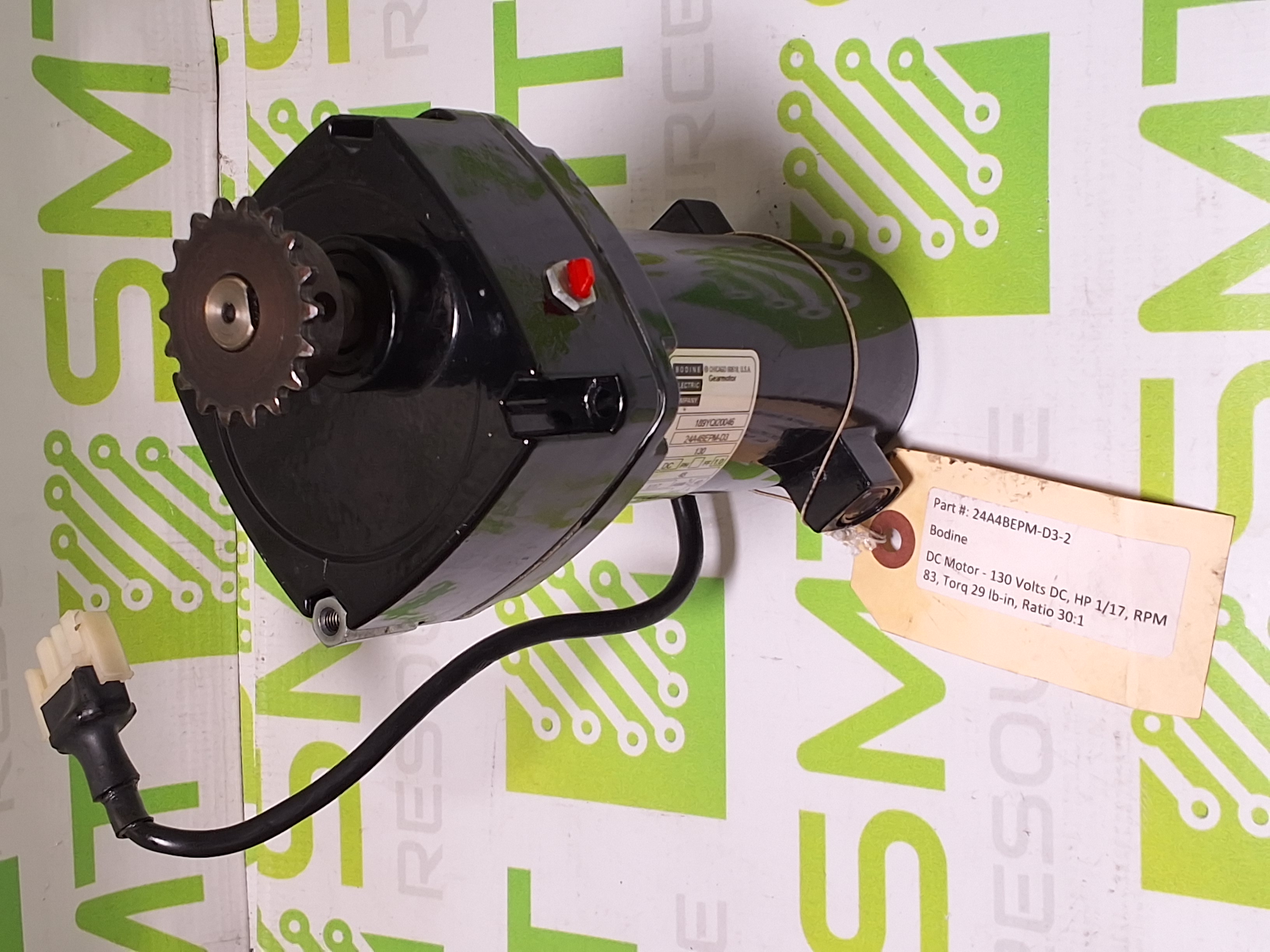 Used BODINE 24A4BEPM-D3 DC GEAR MOTOR 