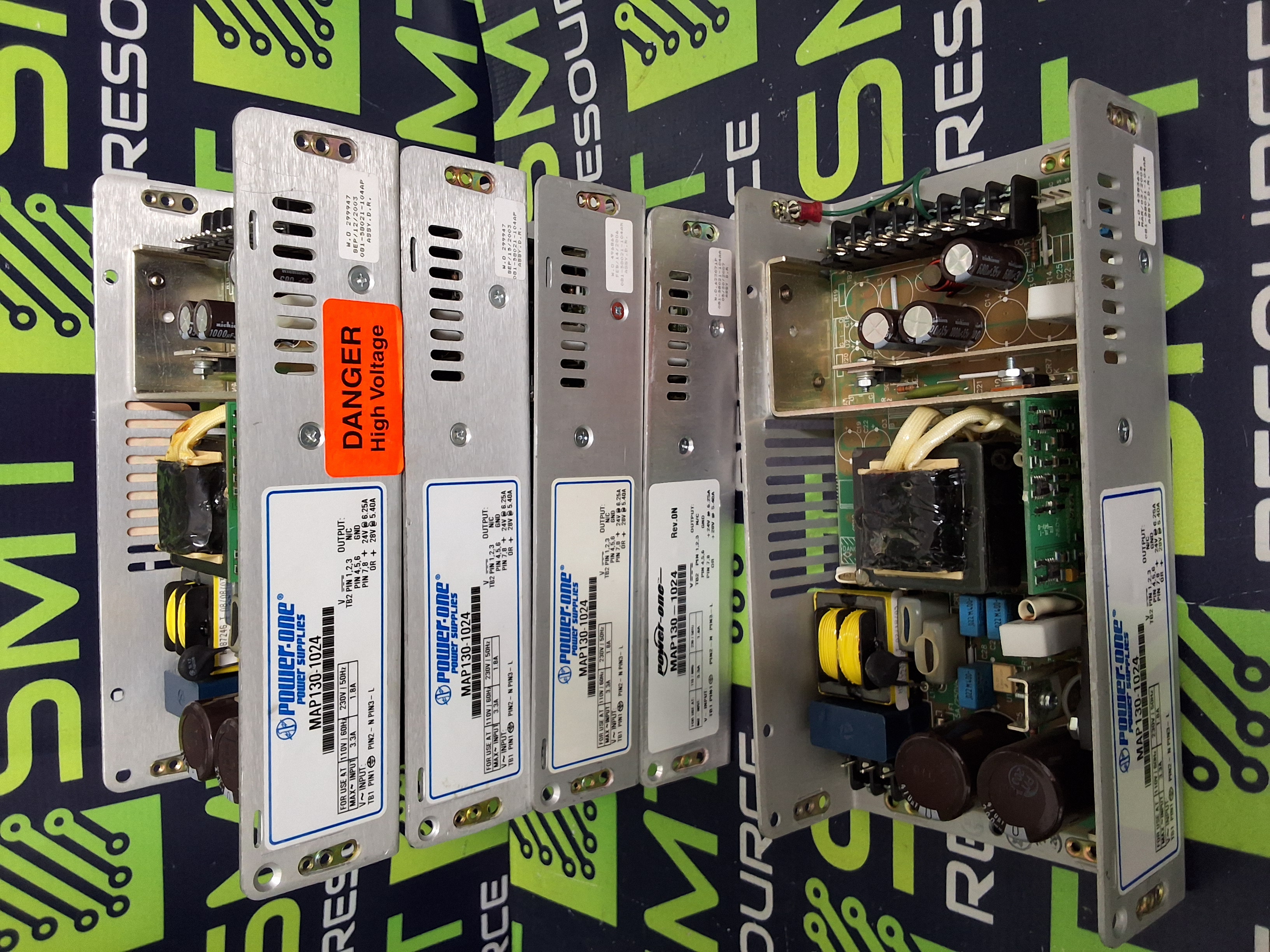 Used POWER-ONE MAP130-1024 POWER SUPPLY 1.8/3.3AMP 110/230VAC 24VDC 50/60Hz