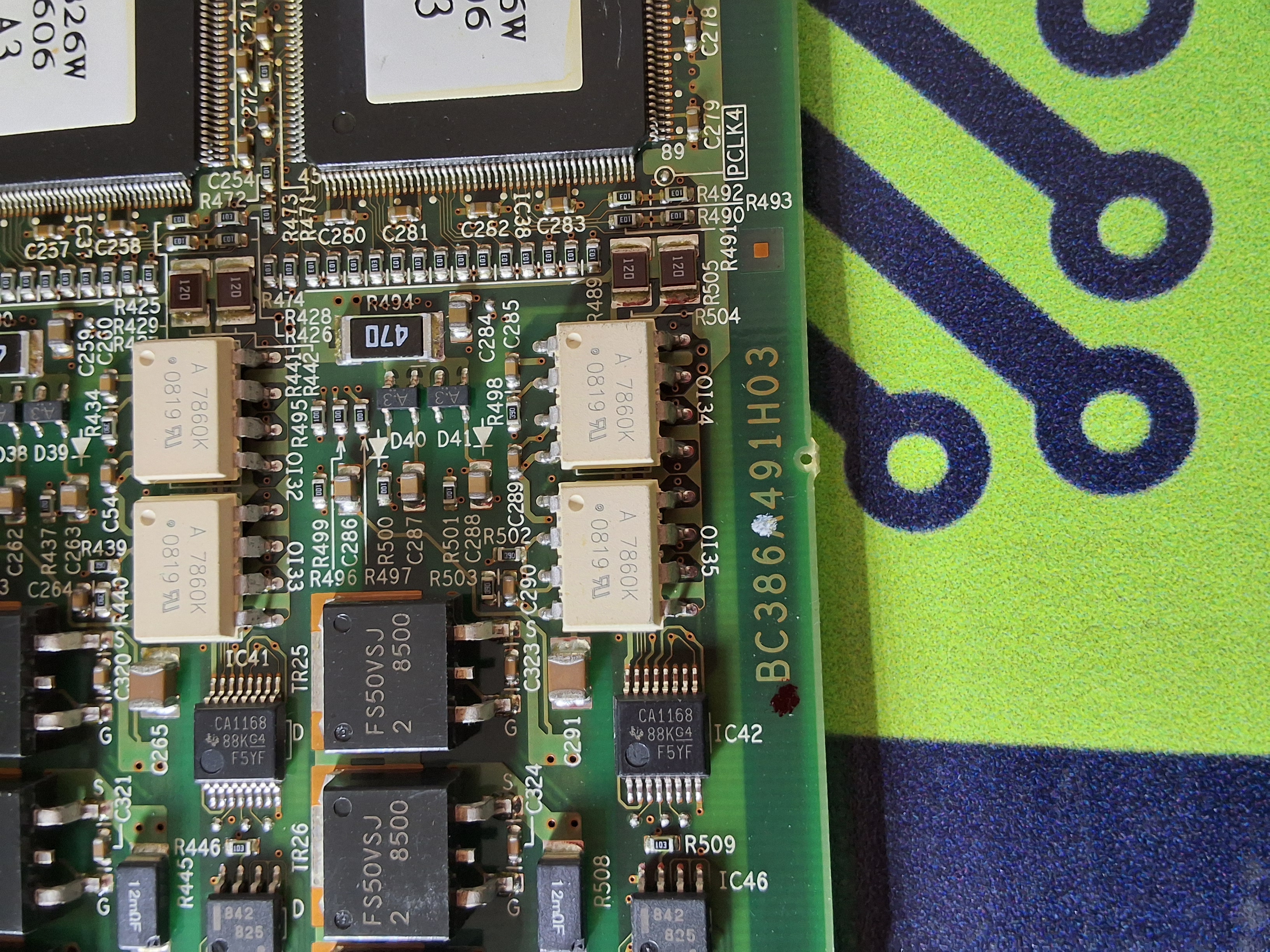 Used MITSUBISHI JUKI BC386A491G53 MR-MD15 CONTROL BOARD BC386A491H03