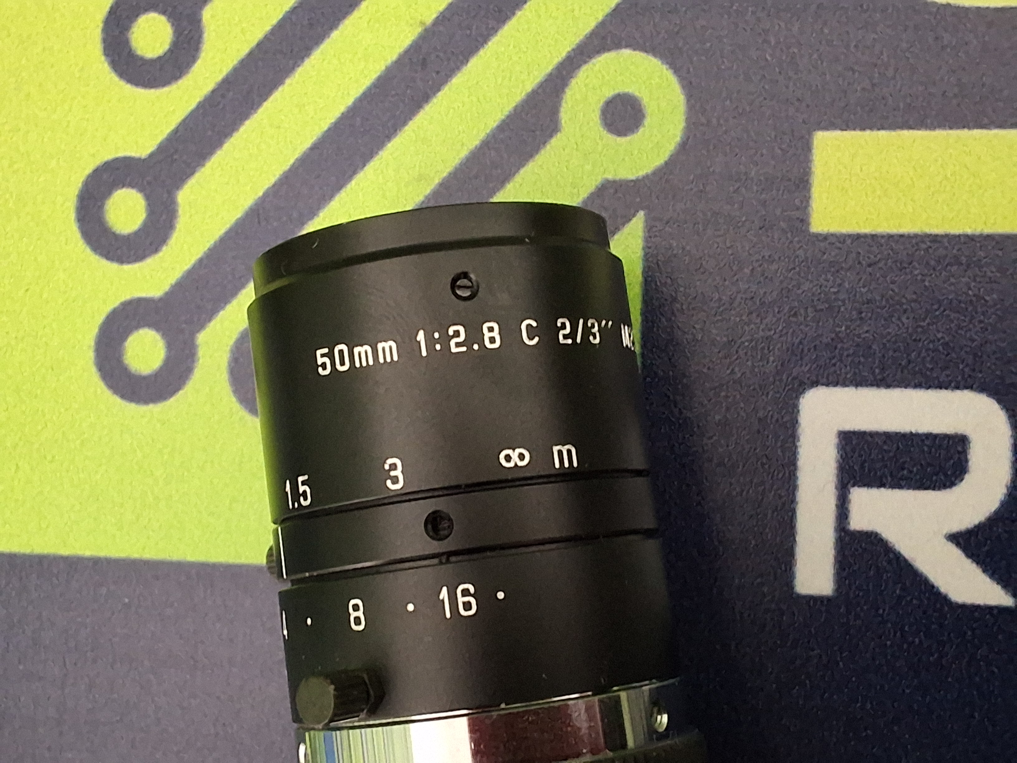 Used YesTech 10046 / 11757 THIN CCD CAMERA ASSEMBLY WITH 50mm LENS