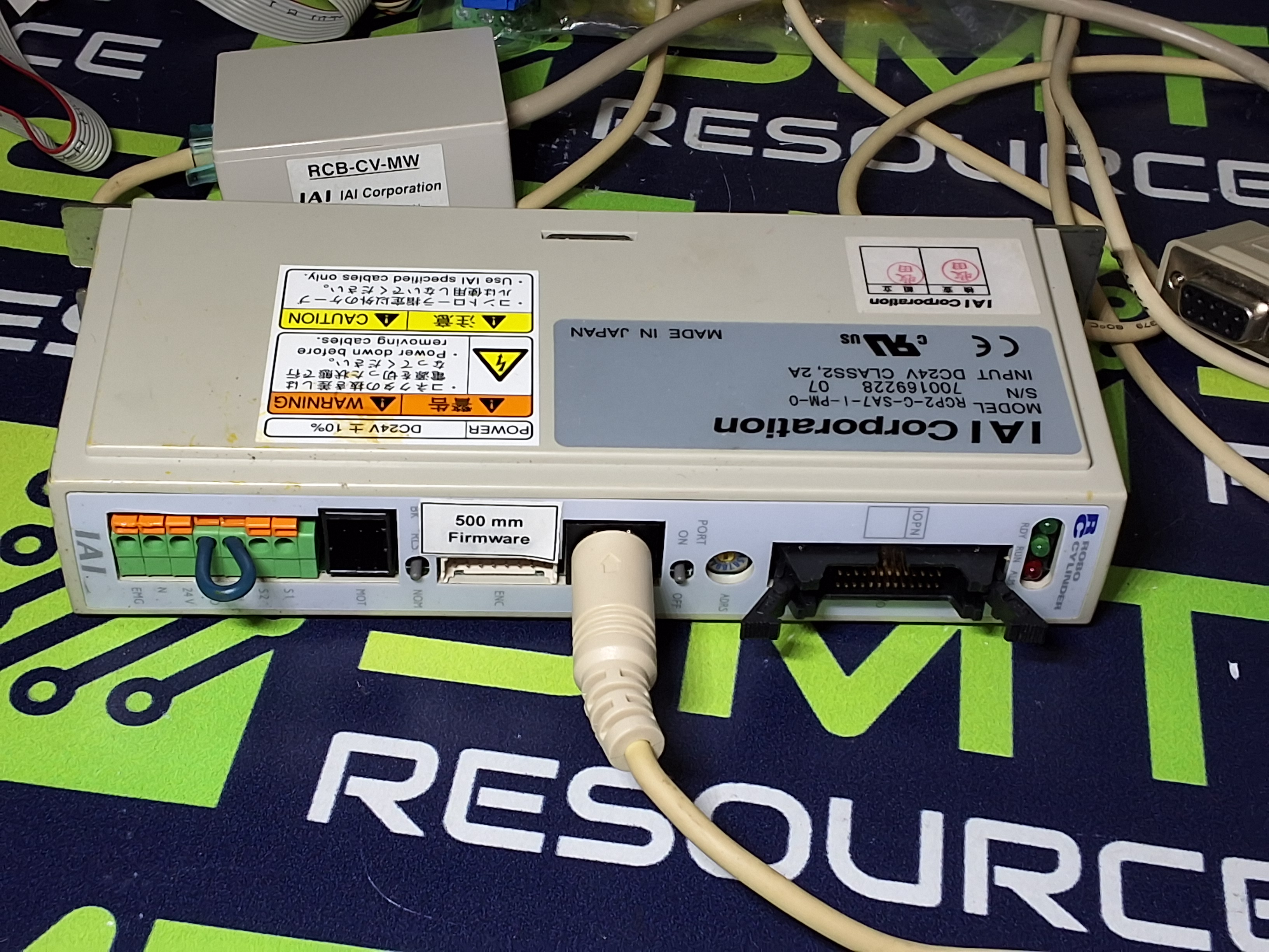 Used IAI RCP2-C-BA-7U-I-PM-0 ROBO CYLINDER SERVO CONTROLLER WITH ACCESSORIES