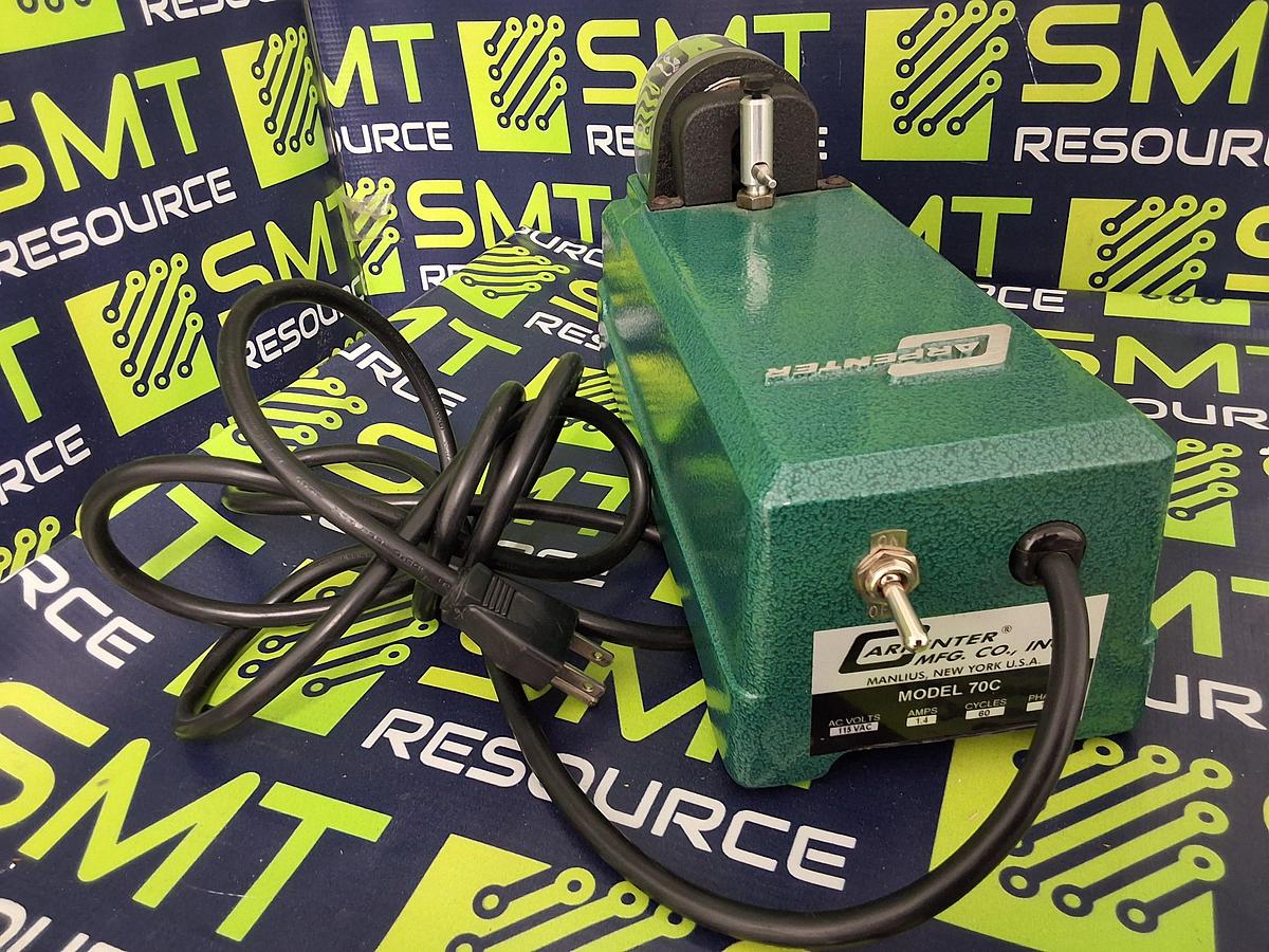 Used CARPENTER MFG. MODEL 70C BENCHTOP ROTARY WIRE AND CABLE STRIPPER