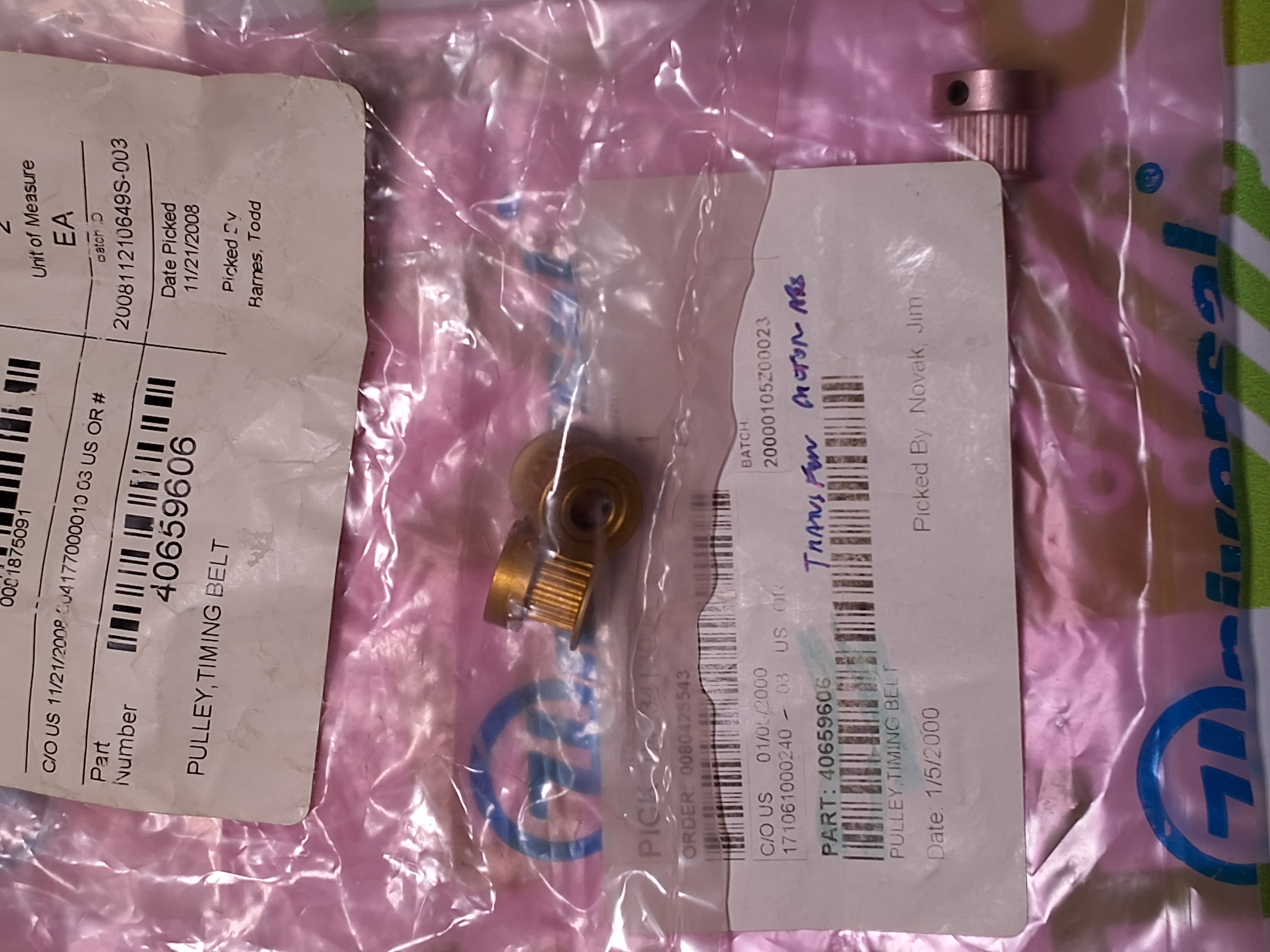 UNIVERSAL INSTRUMENTS 40659606 TIMING BELT PULLEY - NEW