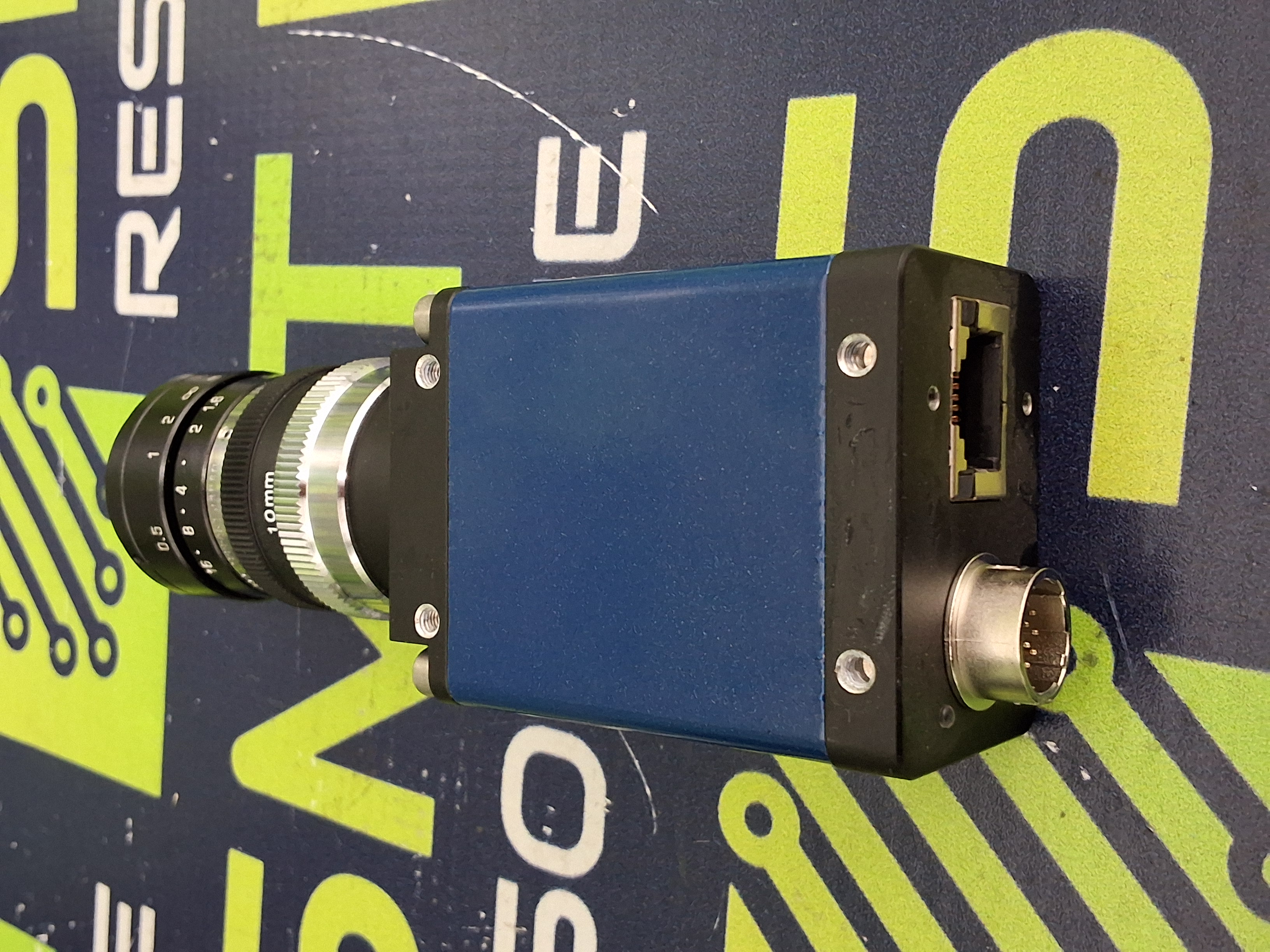 Used TELEDYNE DALSA CR-GEN0-M6400R3 INDUSTRIAL CAMERA WITH TAMRON 1222451 LENS