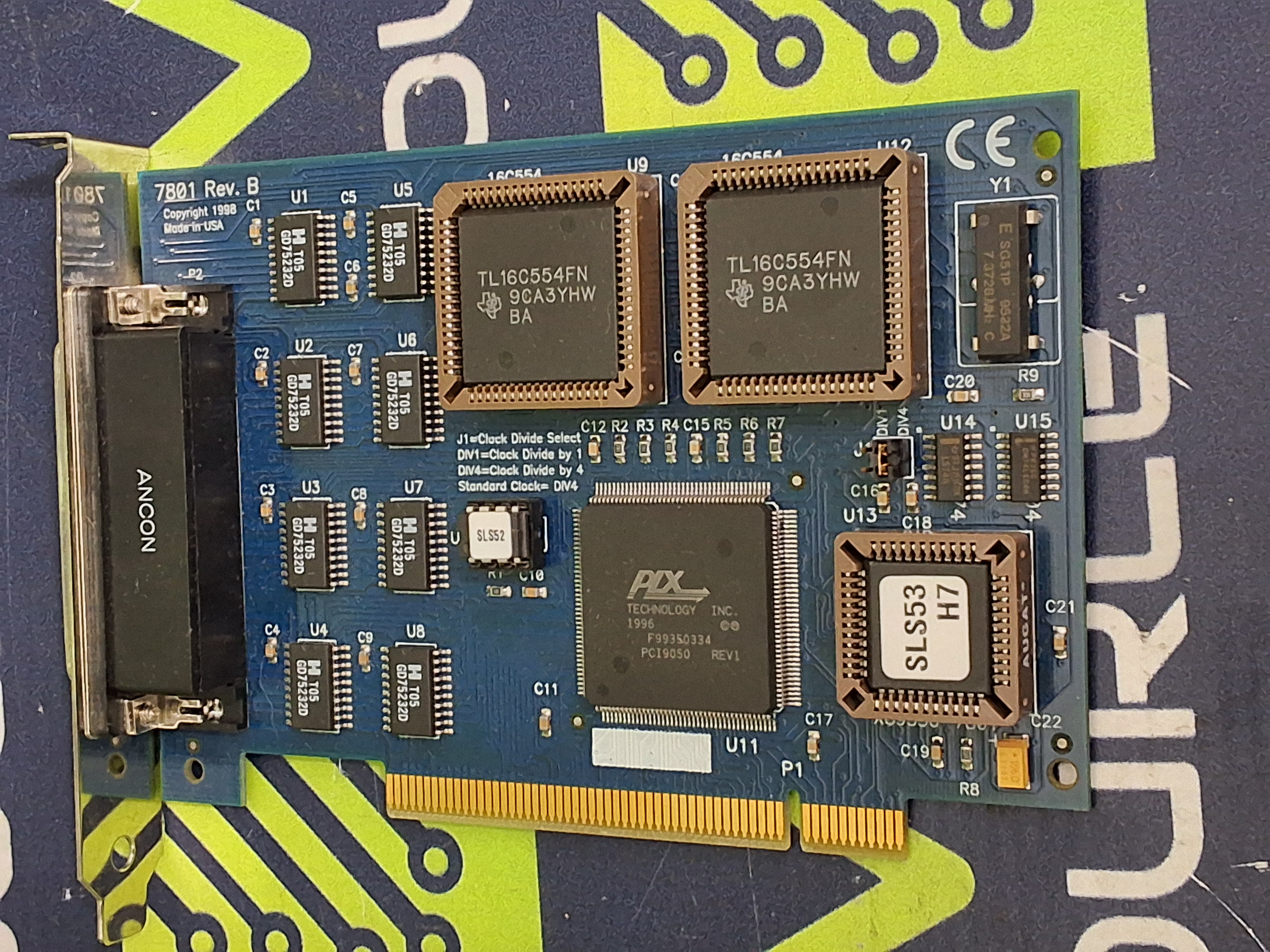 Used SeaLevel SYSTEMS 7801 CIRCUIT BOARD REV. B