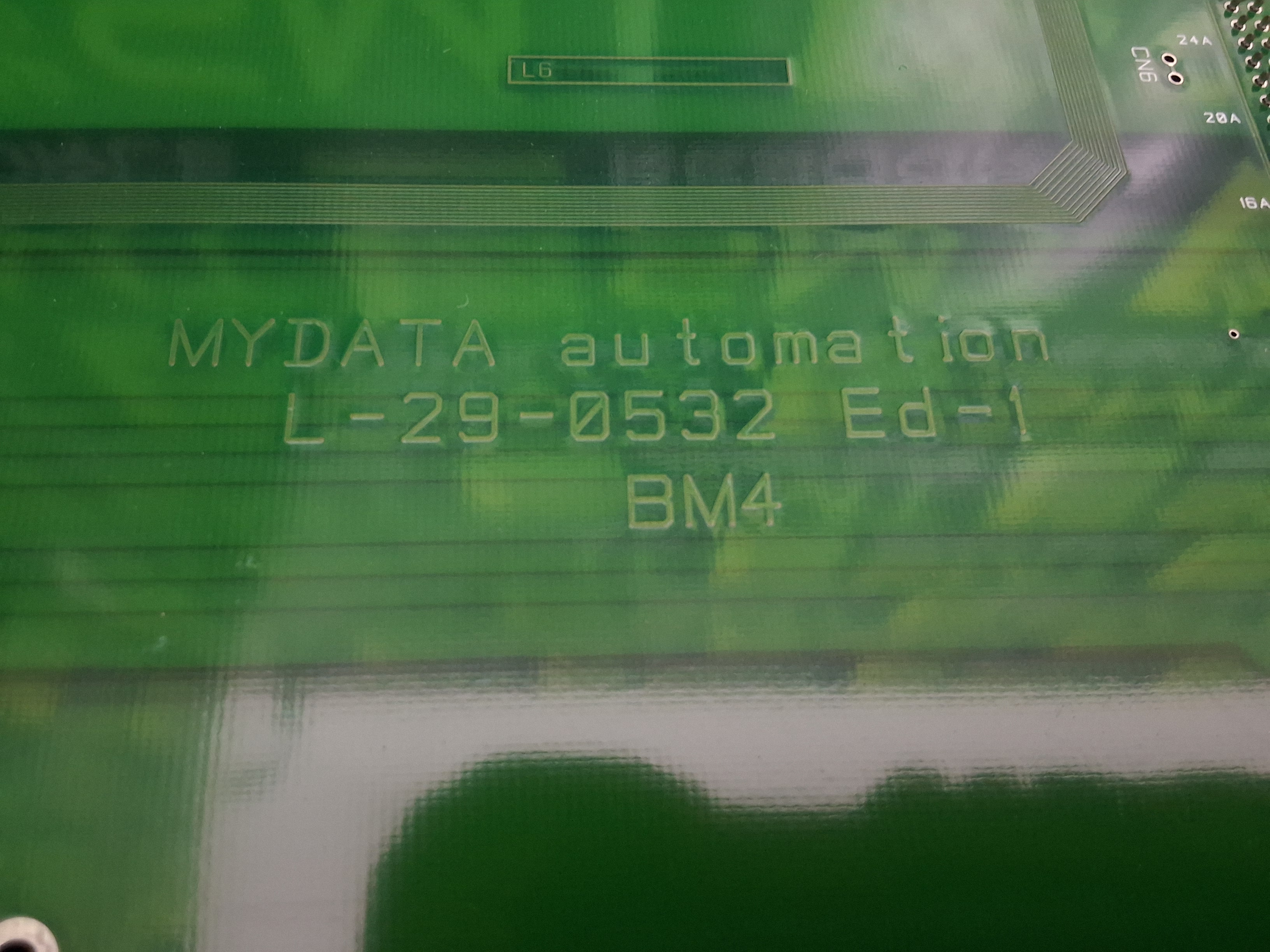 Used MyData BM4 ED-1 L-029-0532-1 BACK PLANE PCB L-029-0532