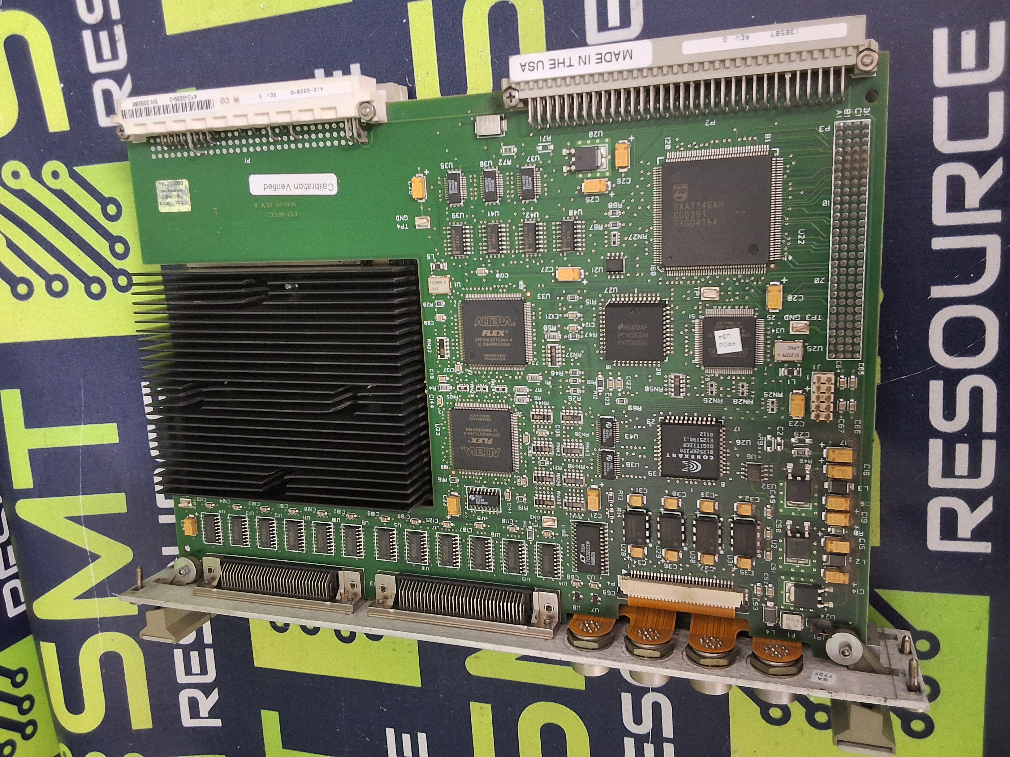 Used UNIVERSAL INSTRUMENTS ESI-650HF PROCESSOR VISION BOARD ESI-MFCC 144648 REV A