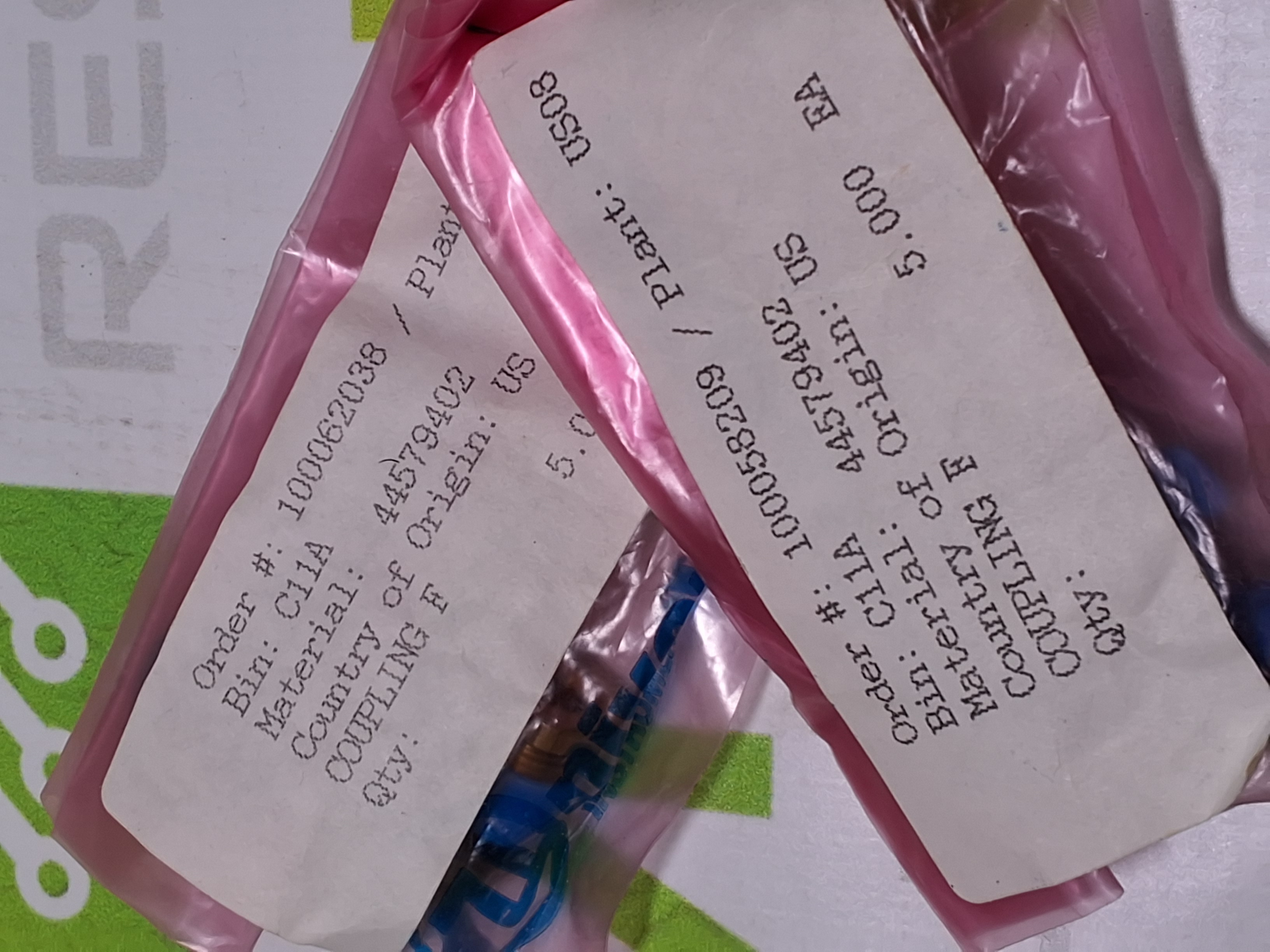 UNIVERSAL INSTRUMENTS 44579402 COUPLING - LOT OF 5 - BRAND NEW