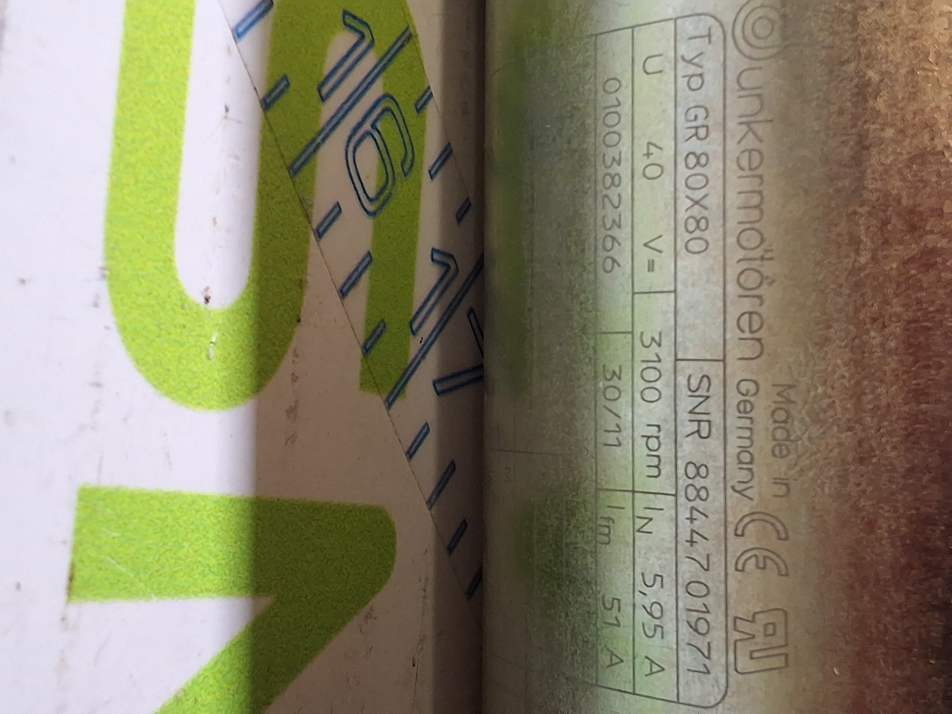 DUNKERMOTOREN GR 80X80 SERVO MOTOR - NEW