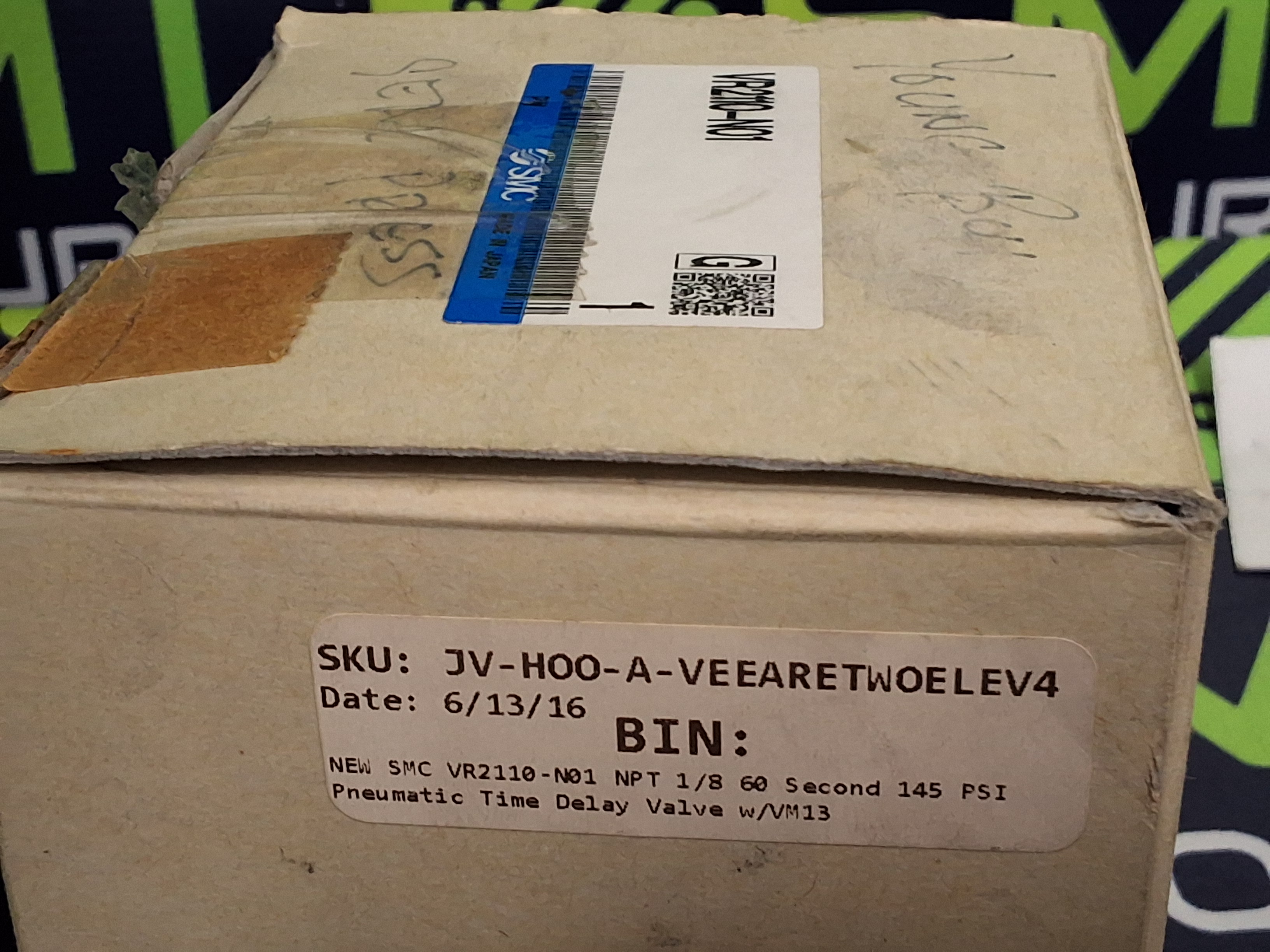 SMC VR2110 TIME DELAY VALVE VR2110-N01 - NEW