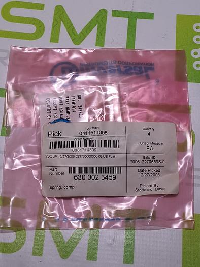 UNIVERSAL INSTRUMENTS 6300023459 COMP SPRING - LOT OF 4 - NEW