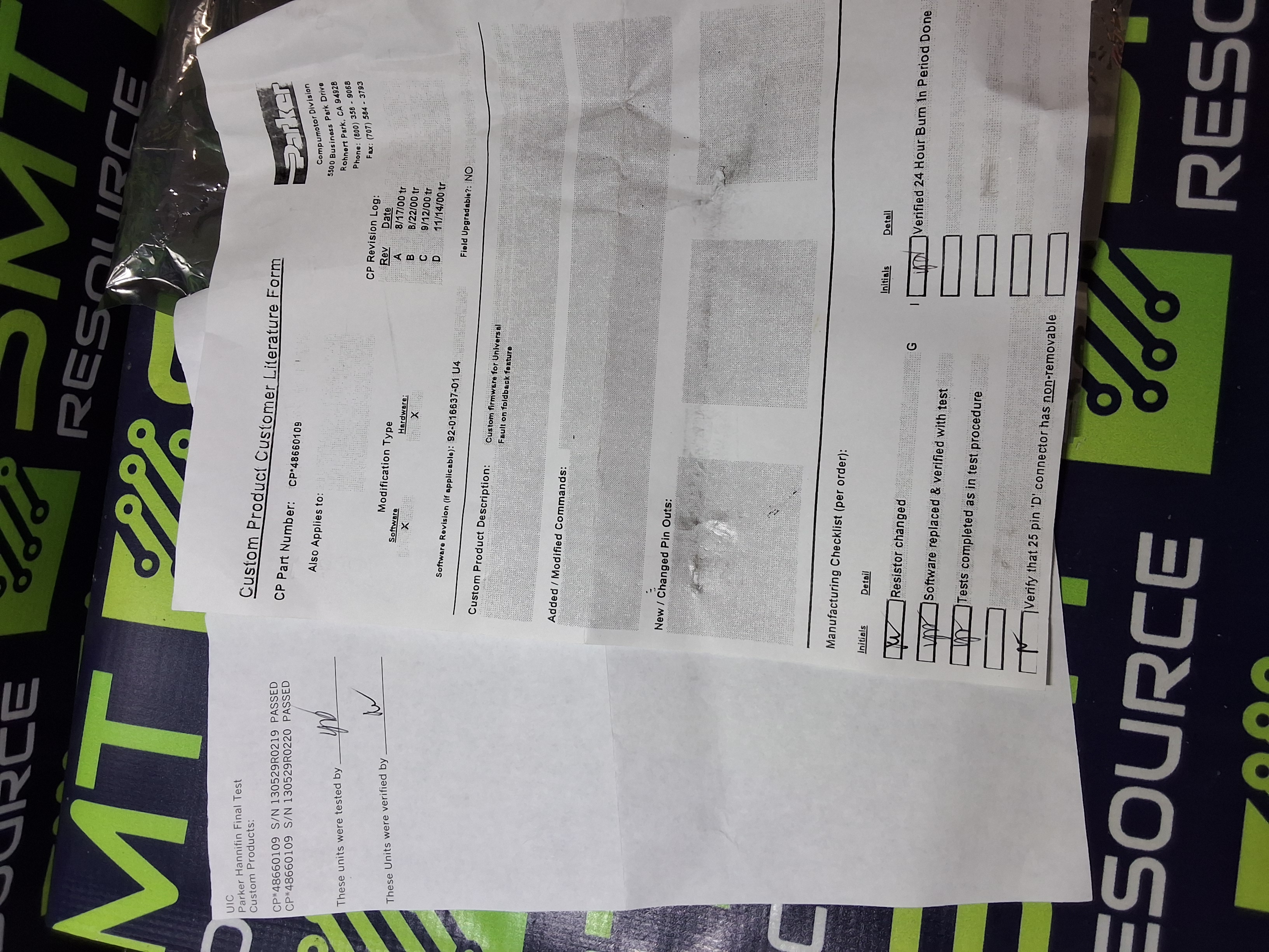 PARKER COMPUMOTOR CP*48660109 SERVO MOTOR DRIVE CONTROLLER - BRAND NEW - TESTED