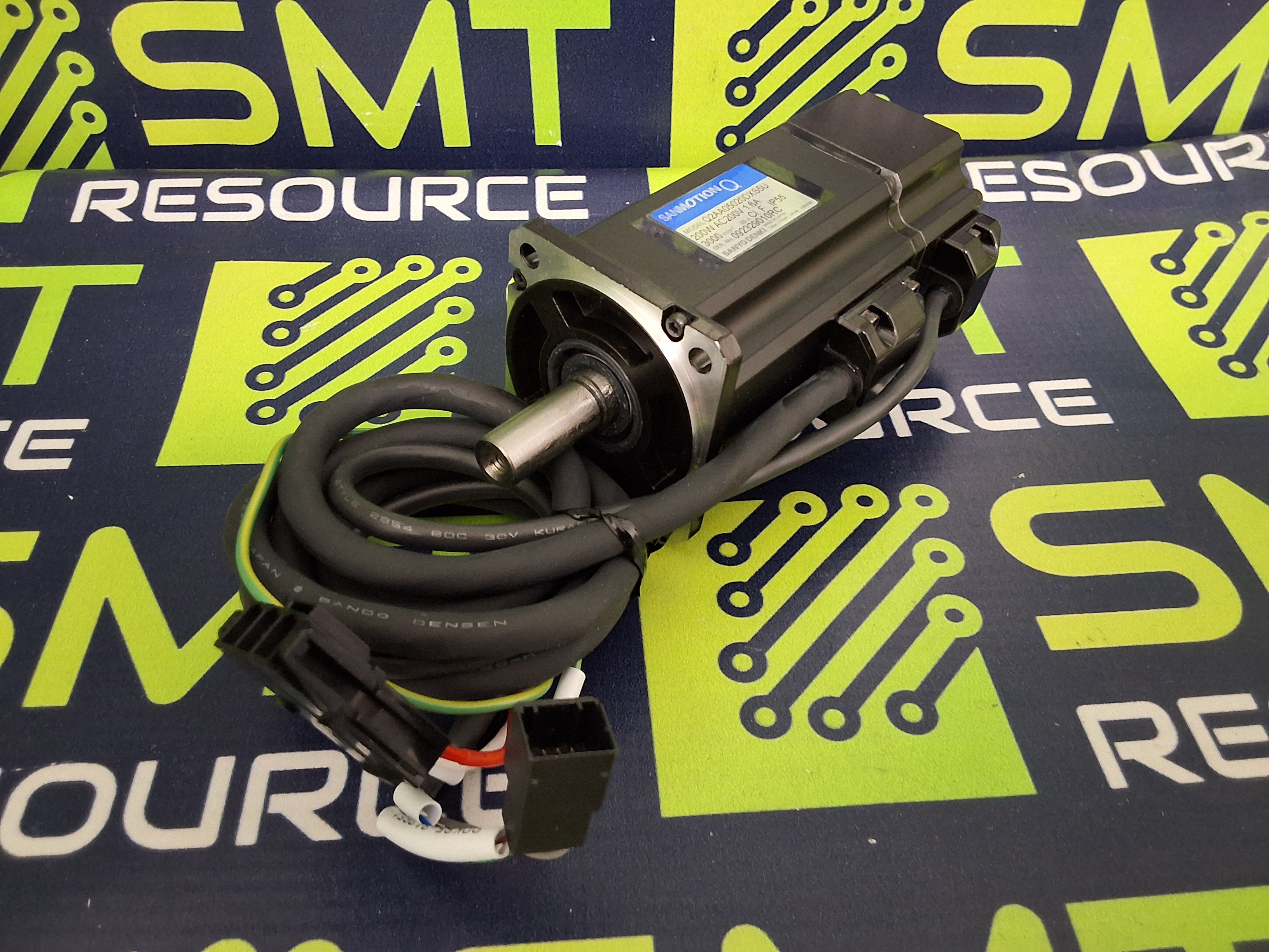 SANYO DENKI Q2AA05020DXS5U AC SERVO MOTOR 200W 200VAC 1.6A - BRAND NEW