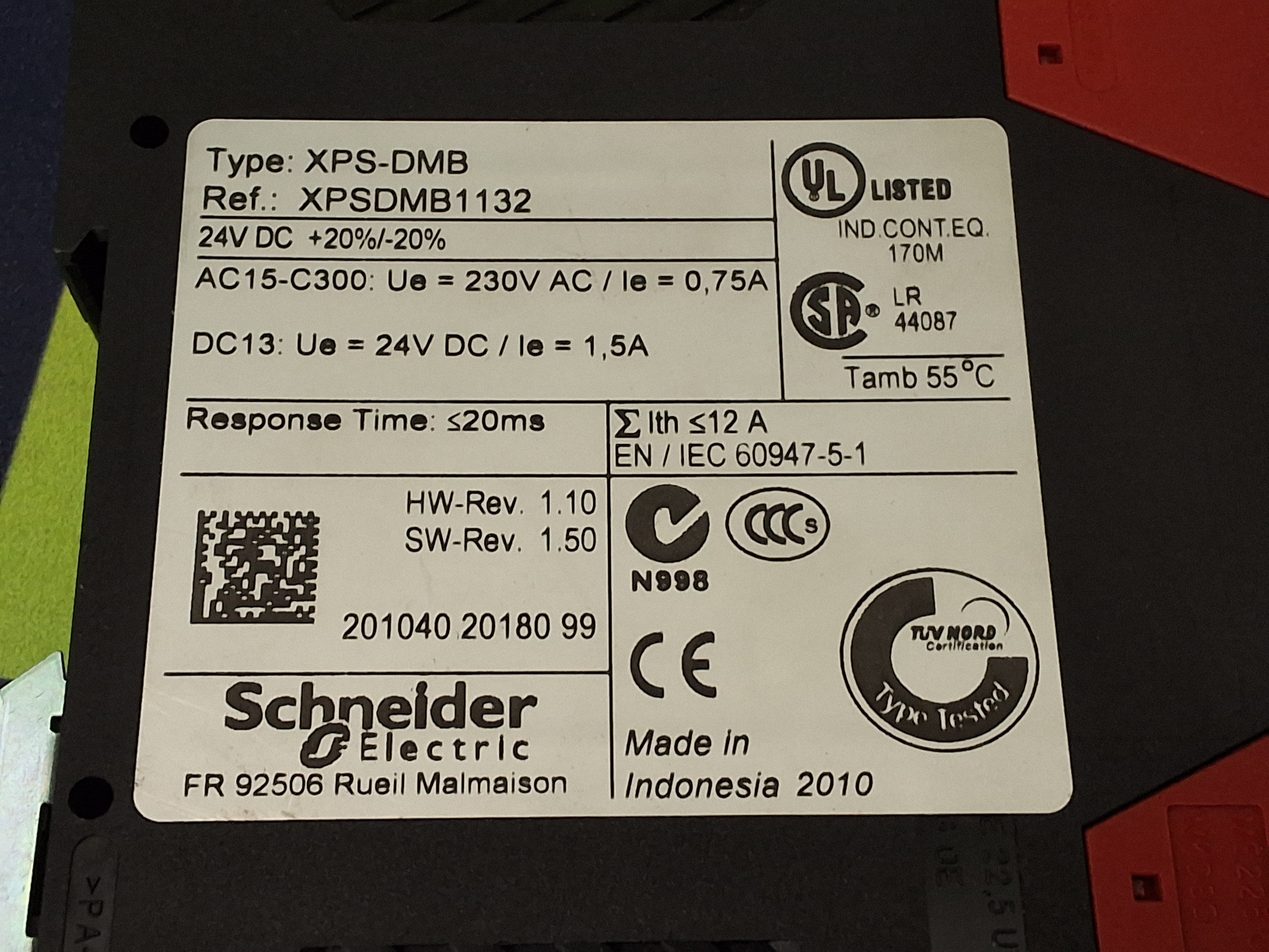 Used SCHNEIDER ELECTRIC XPS-DMB
