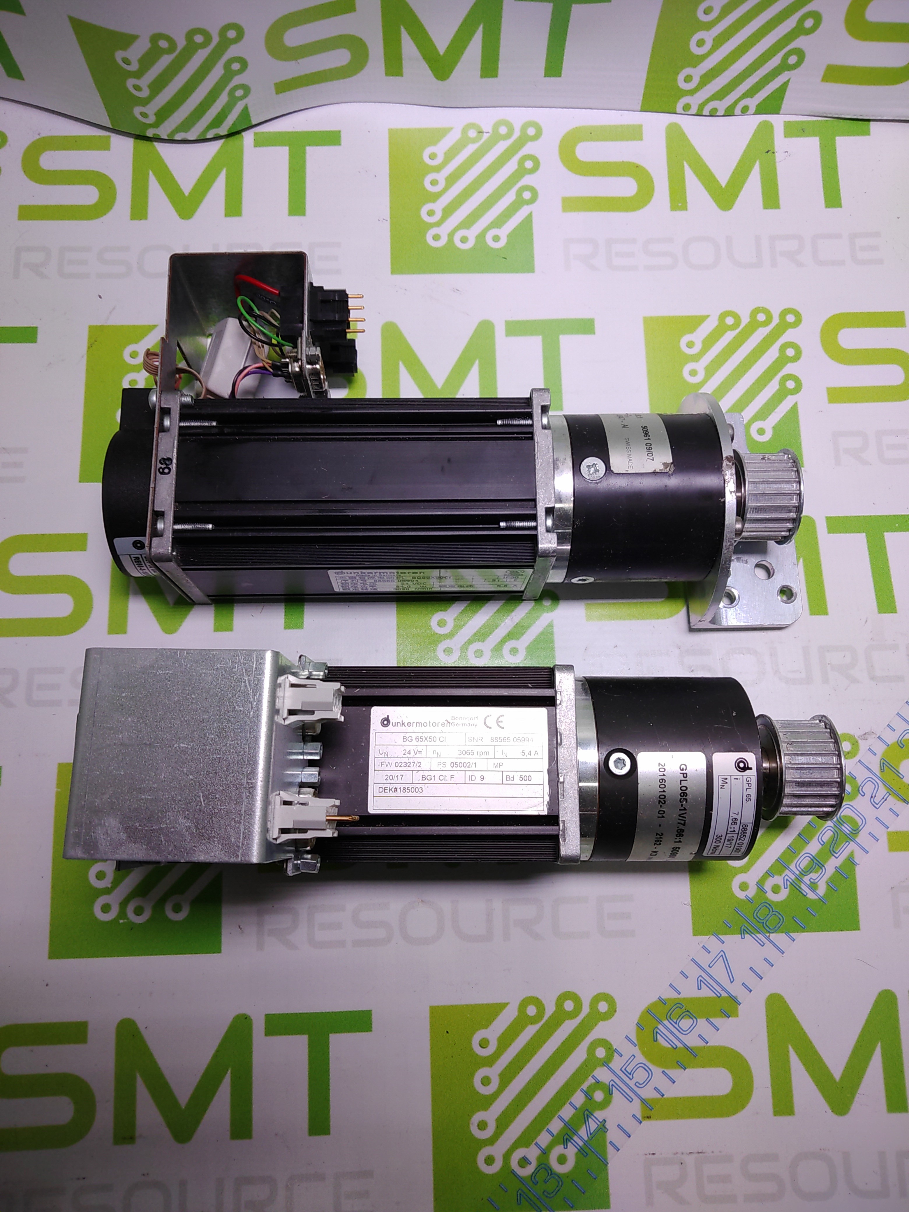 Used Dunkermotoren Bg65X50Ci Motor With Gpl65 Gear Reducer