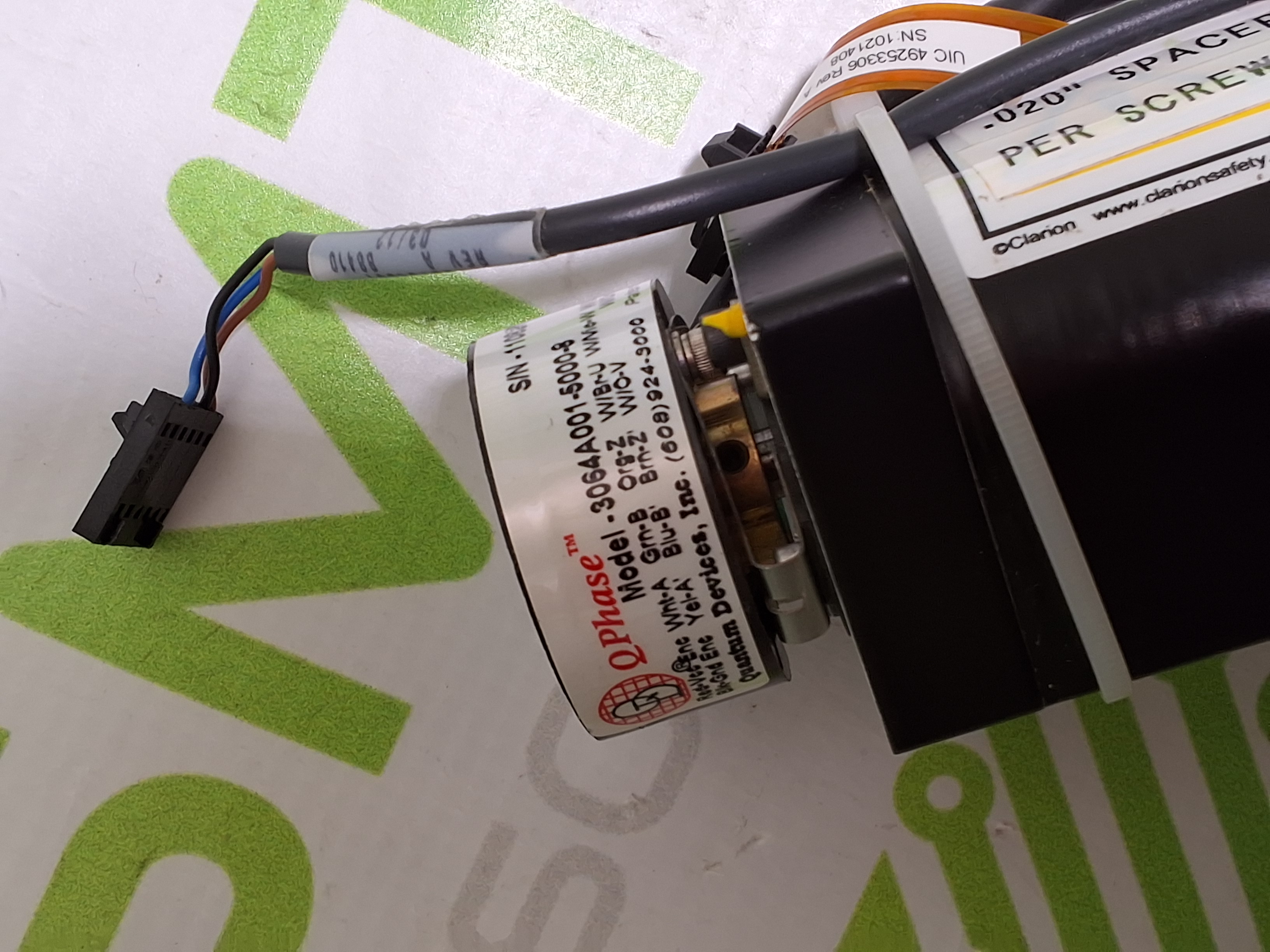 Used PARKER CM166XX-112183H SERVO MOTOR WITH 3064A001-5000-8 ENCODER