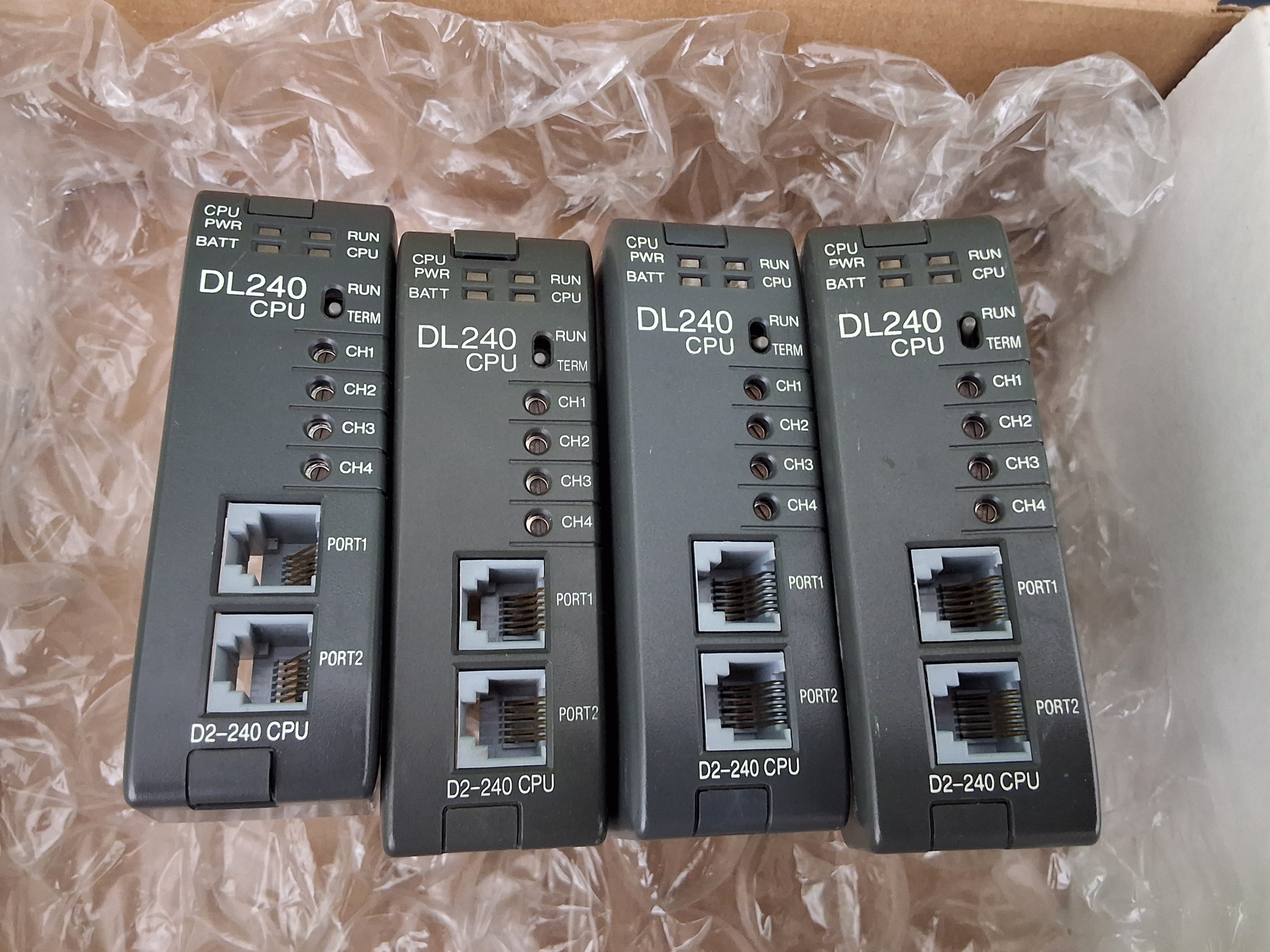 Used PLCDirect / AutomationDirect D2-240 DL240CPU PLC PROCESSOR MODULE