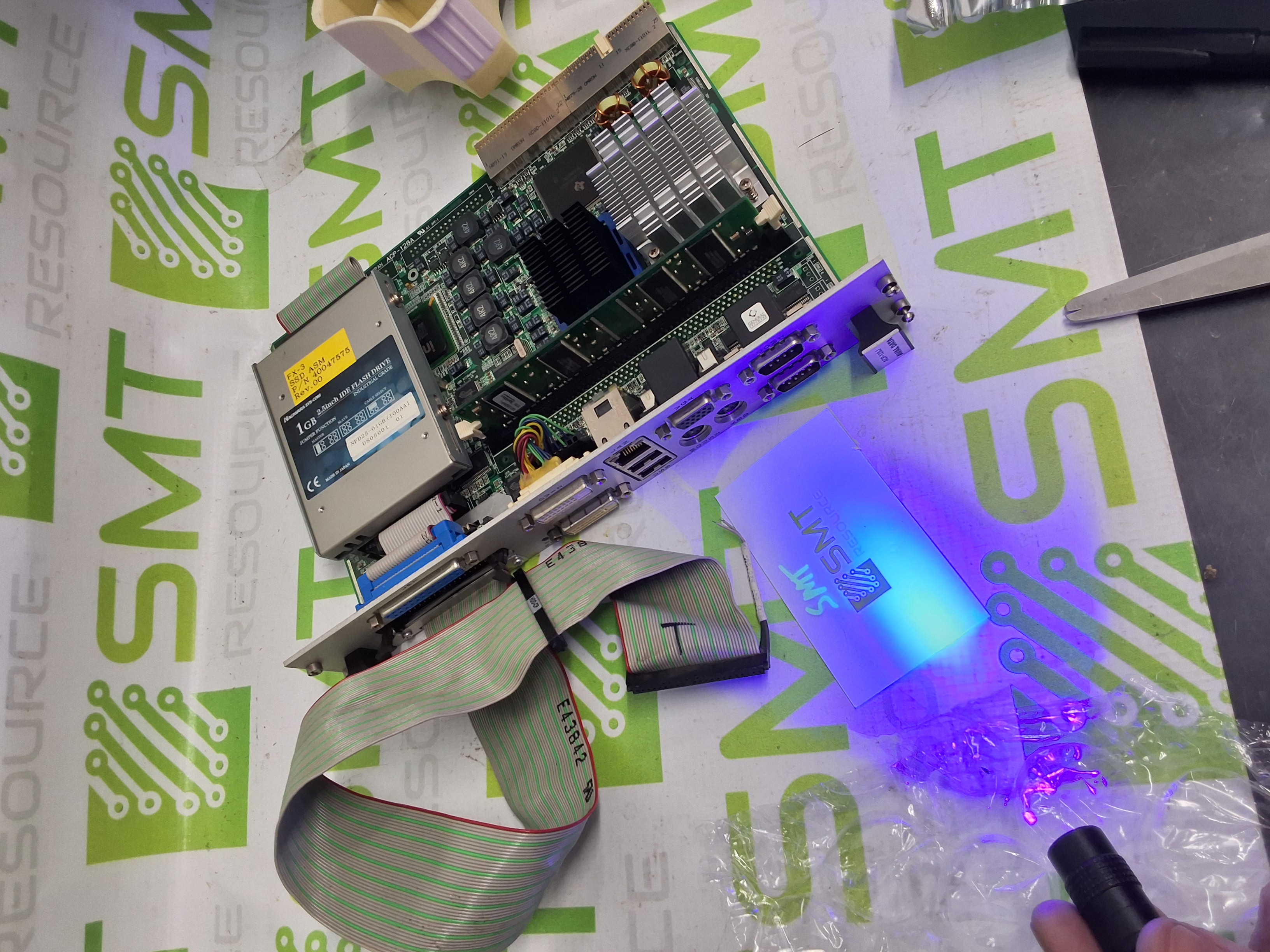 Used JUKI / AVAL DATA ACP-128A / ACP-128J CPU MOTHERBOARD WITH 1GB FLASH DRIVE