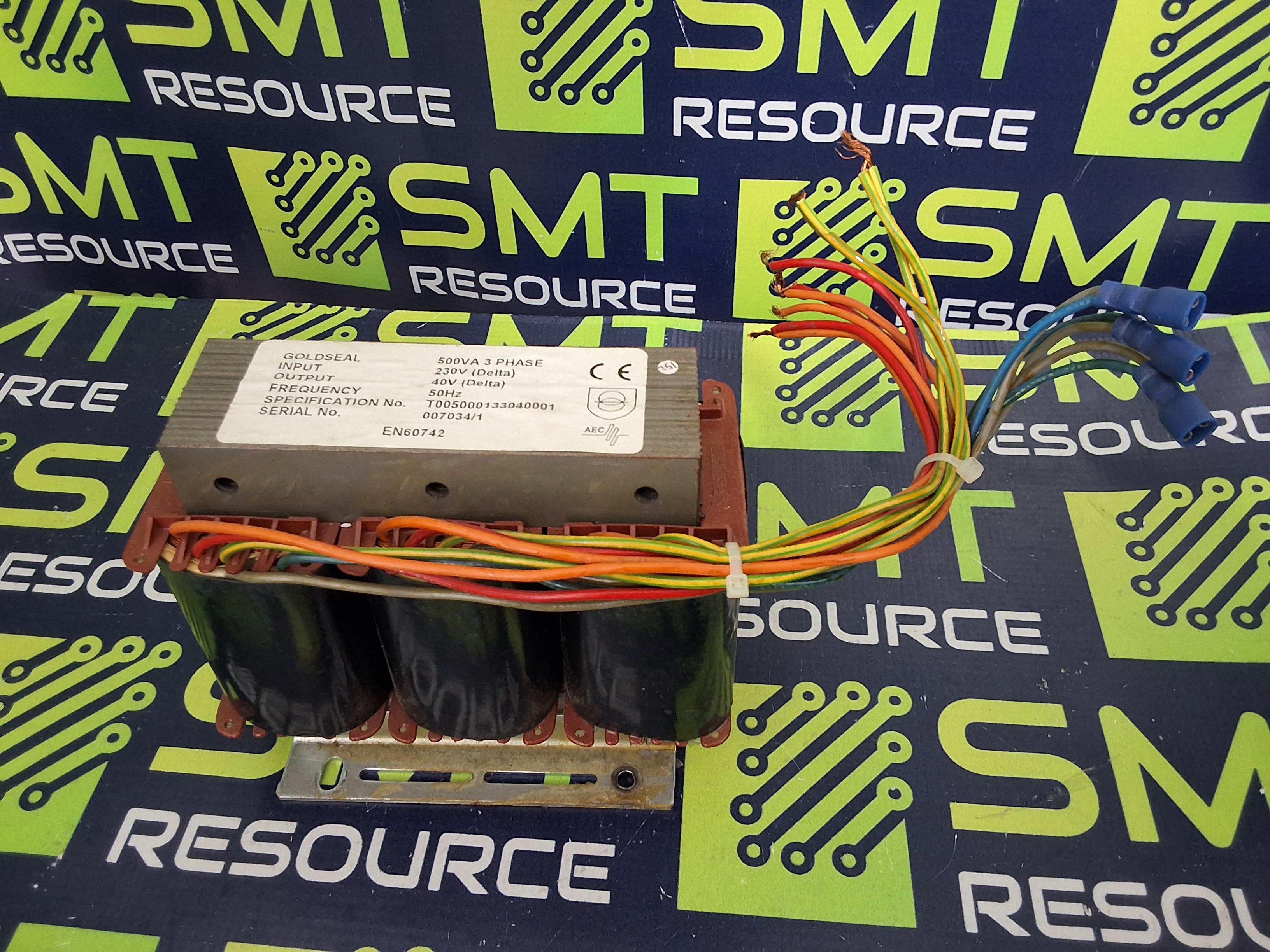 Used GOLDSEAL 3-PHASE POWER TRANSFORMER EN60742 500VA 230V 50Hz